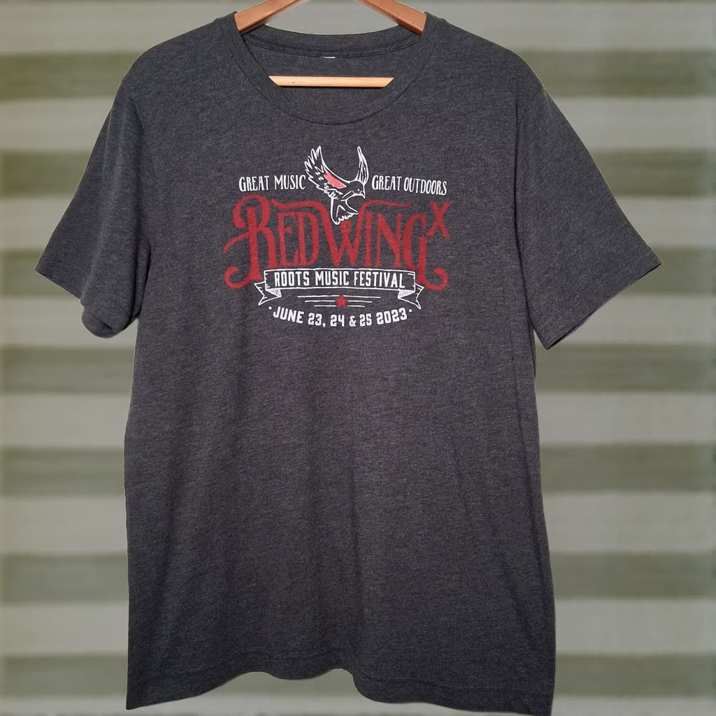 Red Wing VINTAGE Red Wing Roots Music Festival Shirt L Mens Gray 2023 Old Crow Medicine Show Sierra Ferrell Tour Jam Band Graphic T-Shirt Size US L / EU 52-54 / 3 - 1 Thumbnail