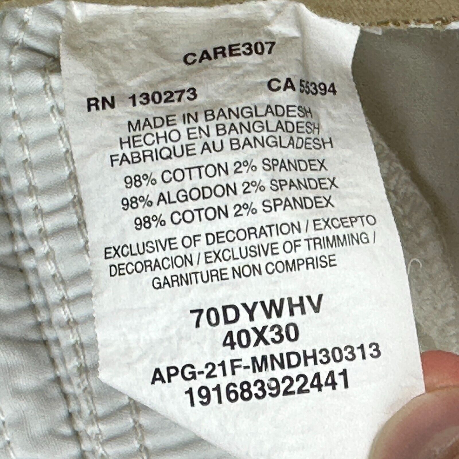 Wrangler Wrangler Regular Taper Adult Flat Front Chino Cargo Pants Size US 40 / EU 56 - 5 Thumbnail