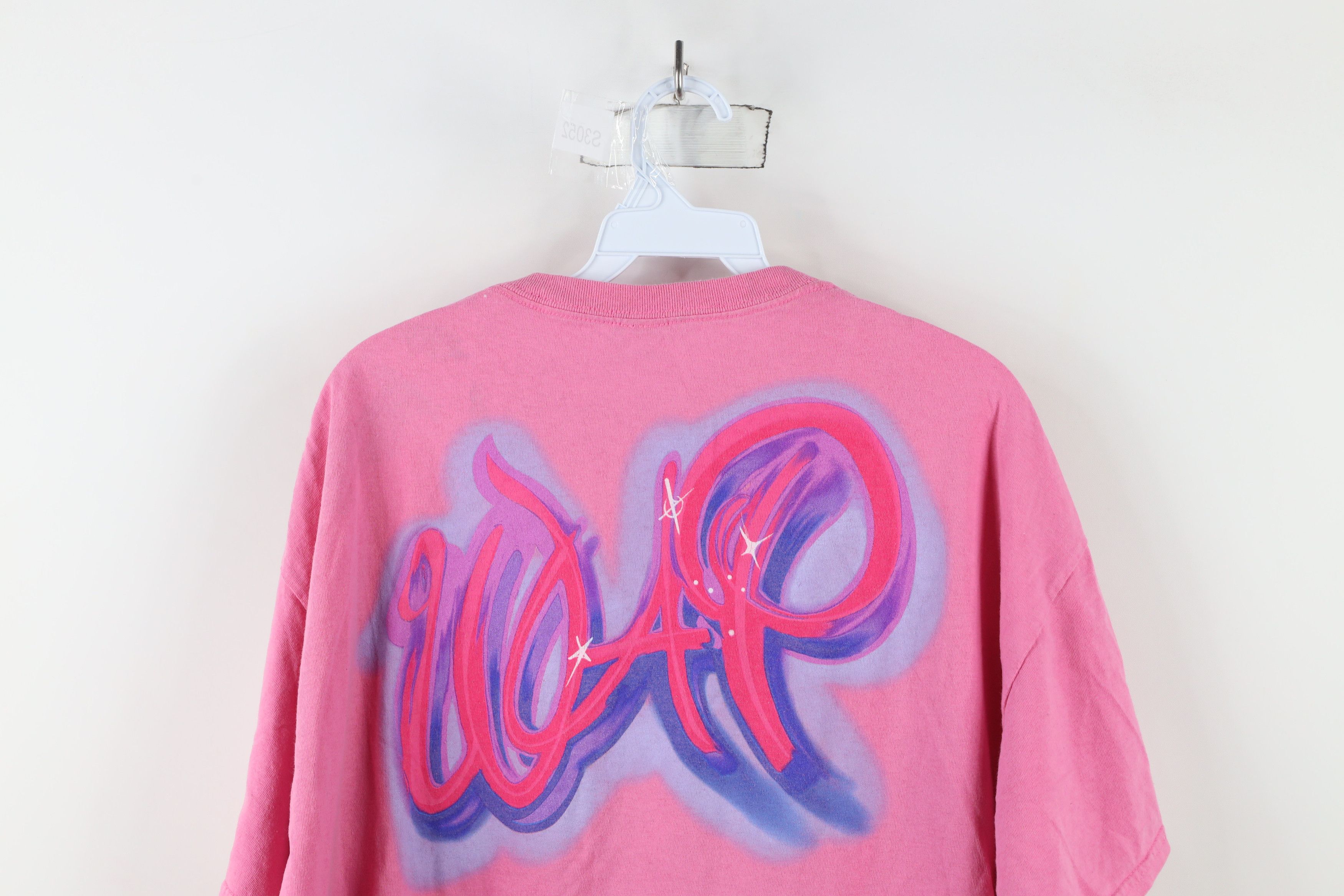 Vintage Streetwear WAP Cardi B Rap Hip Hop Short Sleeve T-Shirt Pink Size US XL / EU 56 / 4 - 14 Thumbnail