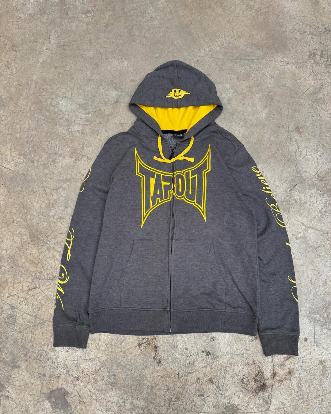 Tapout × Vintage Y2k TAPOUT Printed Zipper Hoodie Size US S / EU 44-46 / 1 - 2 Thumbnail