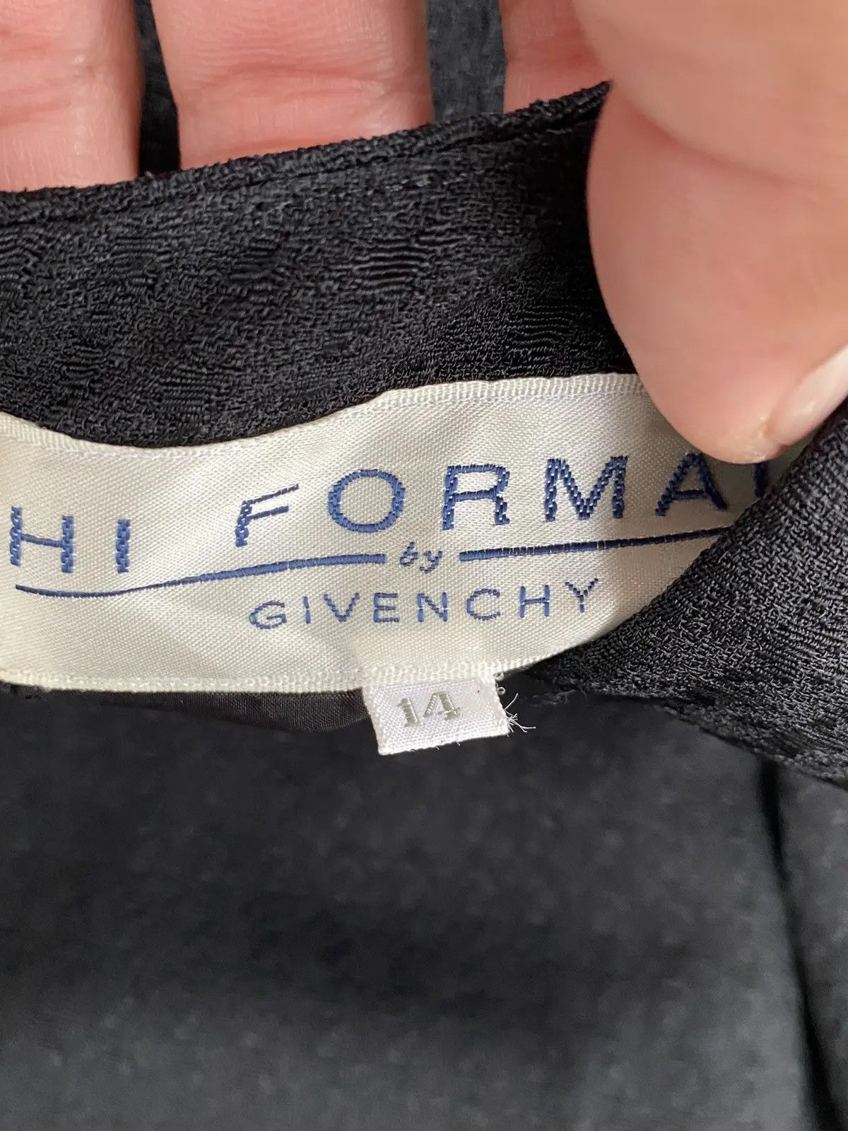 Givenchy Vintage Givenchy Hi Format Black Textured Midi Dress Size M / US 6-8 / IT 42-44 - 5 Thumbnail