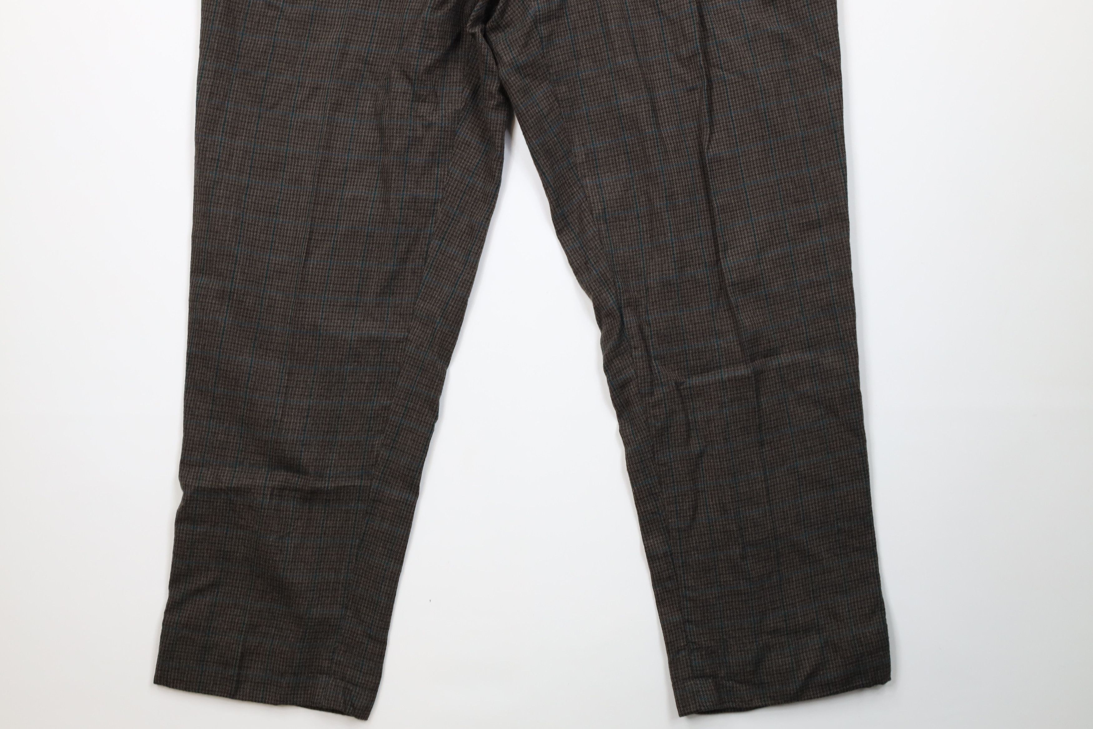 Vintage Vintage 90s Streetwear Wool Houndstooth Plaid Chino Pants Size US 36 / EU 52 - 4 Thumbnail