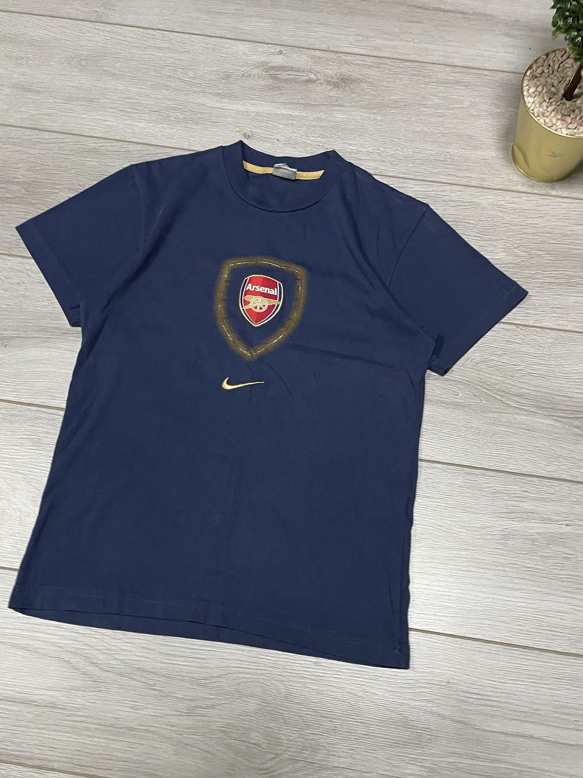 Nike 00s Vintage Nike Arsenal London Blokecore Soccer T-shirt Size US S / EU 44-46 / 1 - 3 Thumbnail