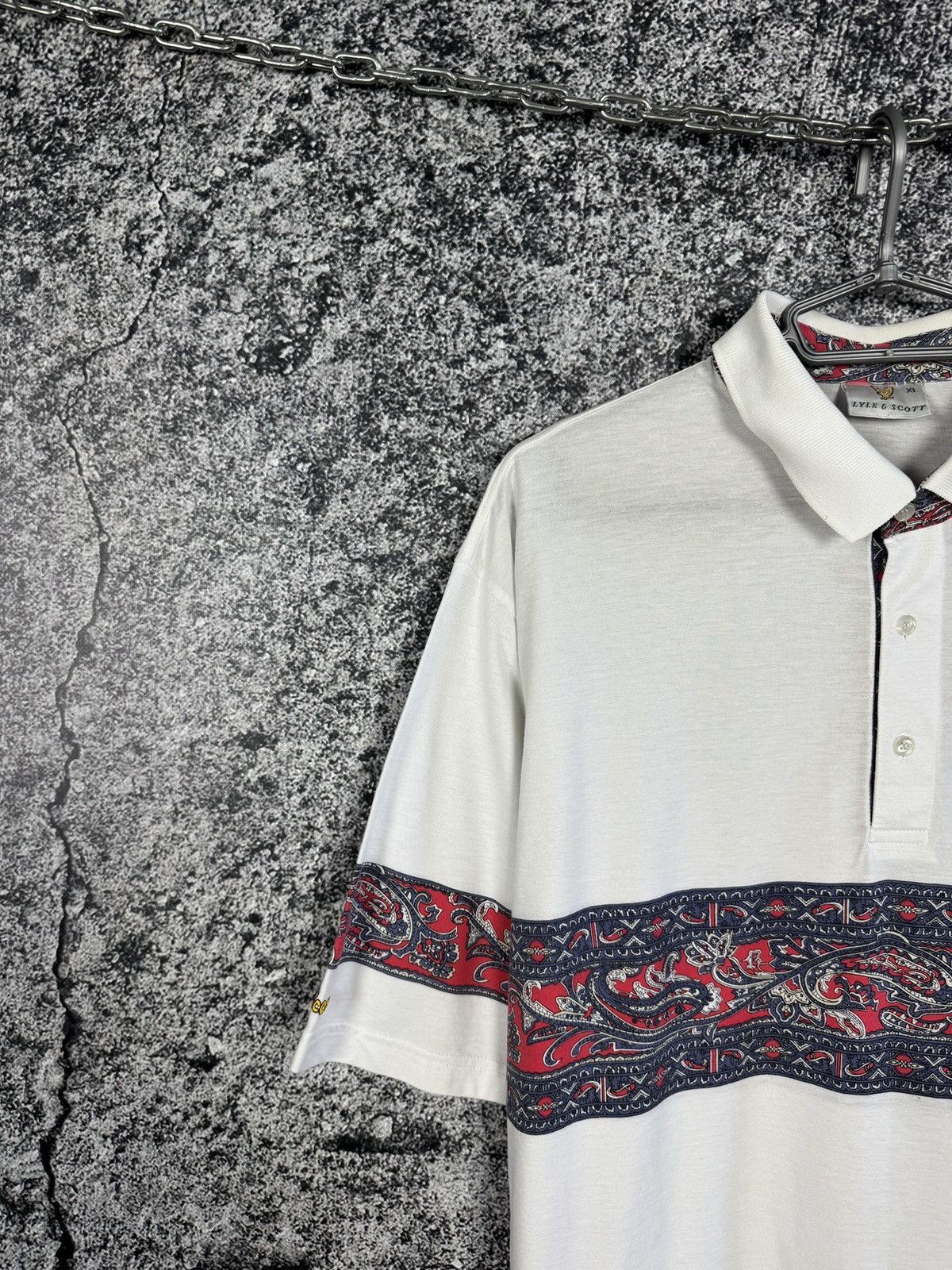 Lyle & Scott Lyle Scott Vintage Polo Shirt Royal Dornoch Golf Club 90s XL Size US XL / EU 56 / 4 - 3 Thumbnail