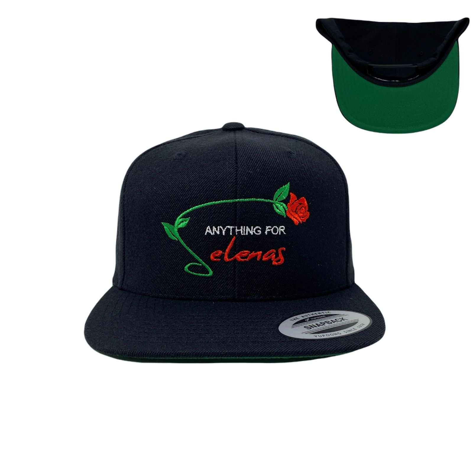 Other Anything For Selenas Green Snapback Hat Size ONE SIZE - 1 Thumbnail