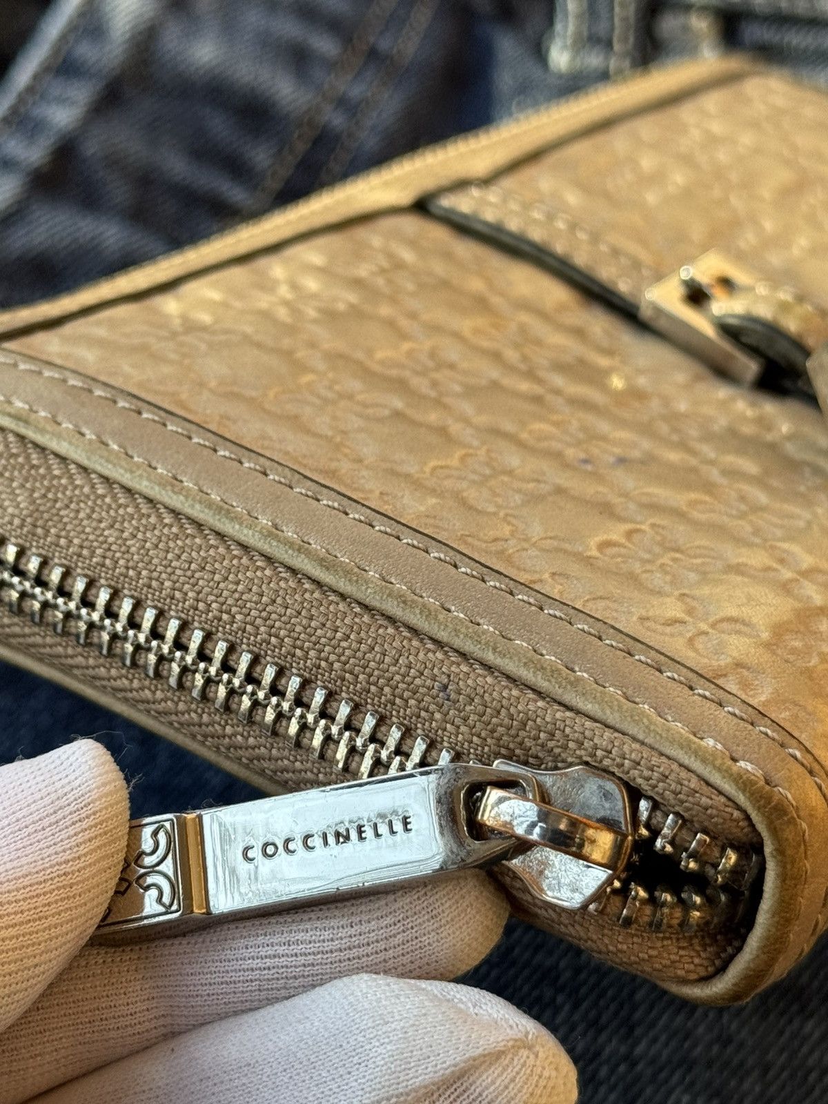 Leather × Vintage Coccinelle wallet 100% leather long Size ONE SIZE - 7 Thumbnail