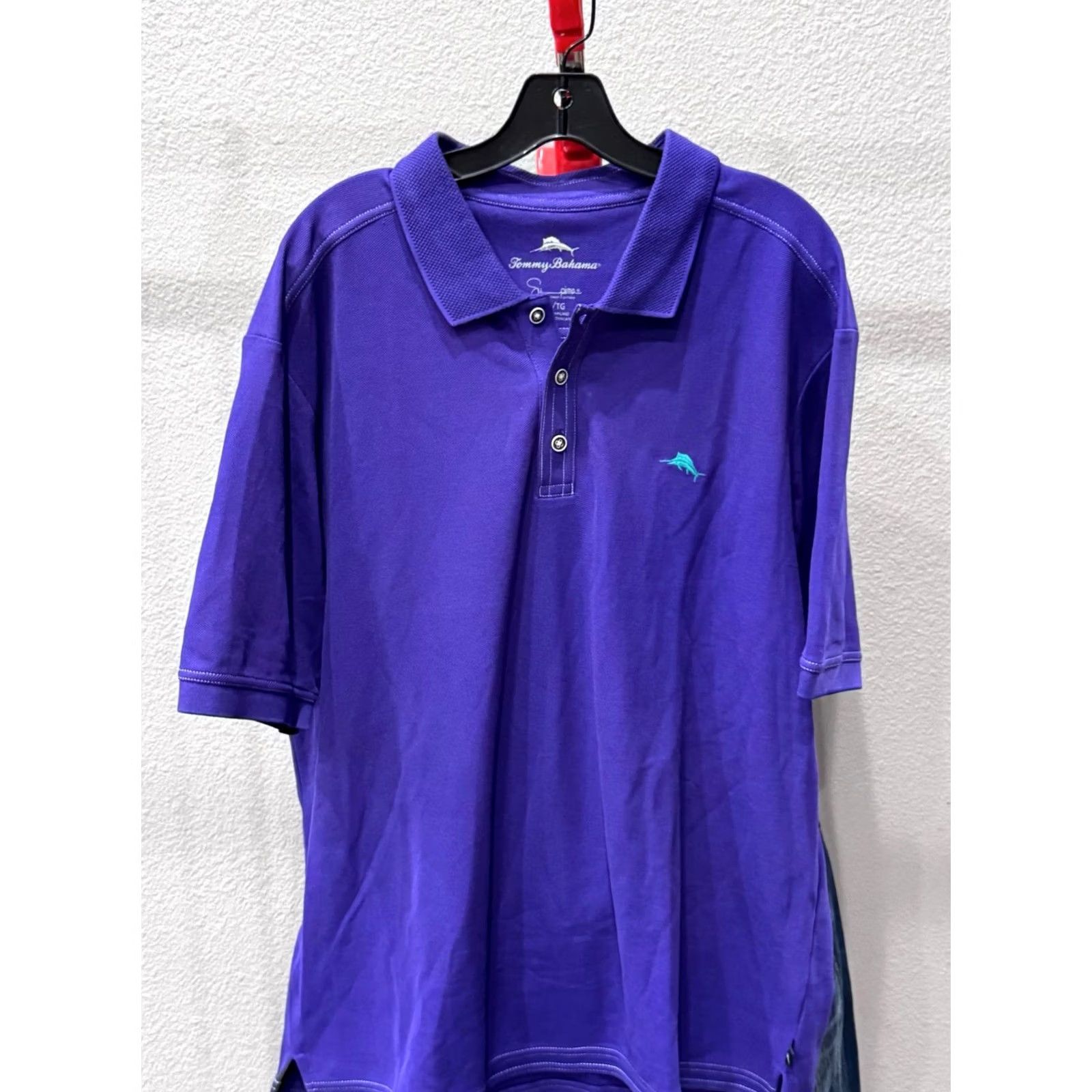 Tommy Bahama Tommy Bahama Polo Shirt XL Men's Purple POLO SHIRT Multicolor Long Sleeve Polo Shirt Mens XL Purple Size US XL / EU 56 / 4 - 4 Thumbnail