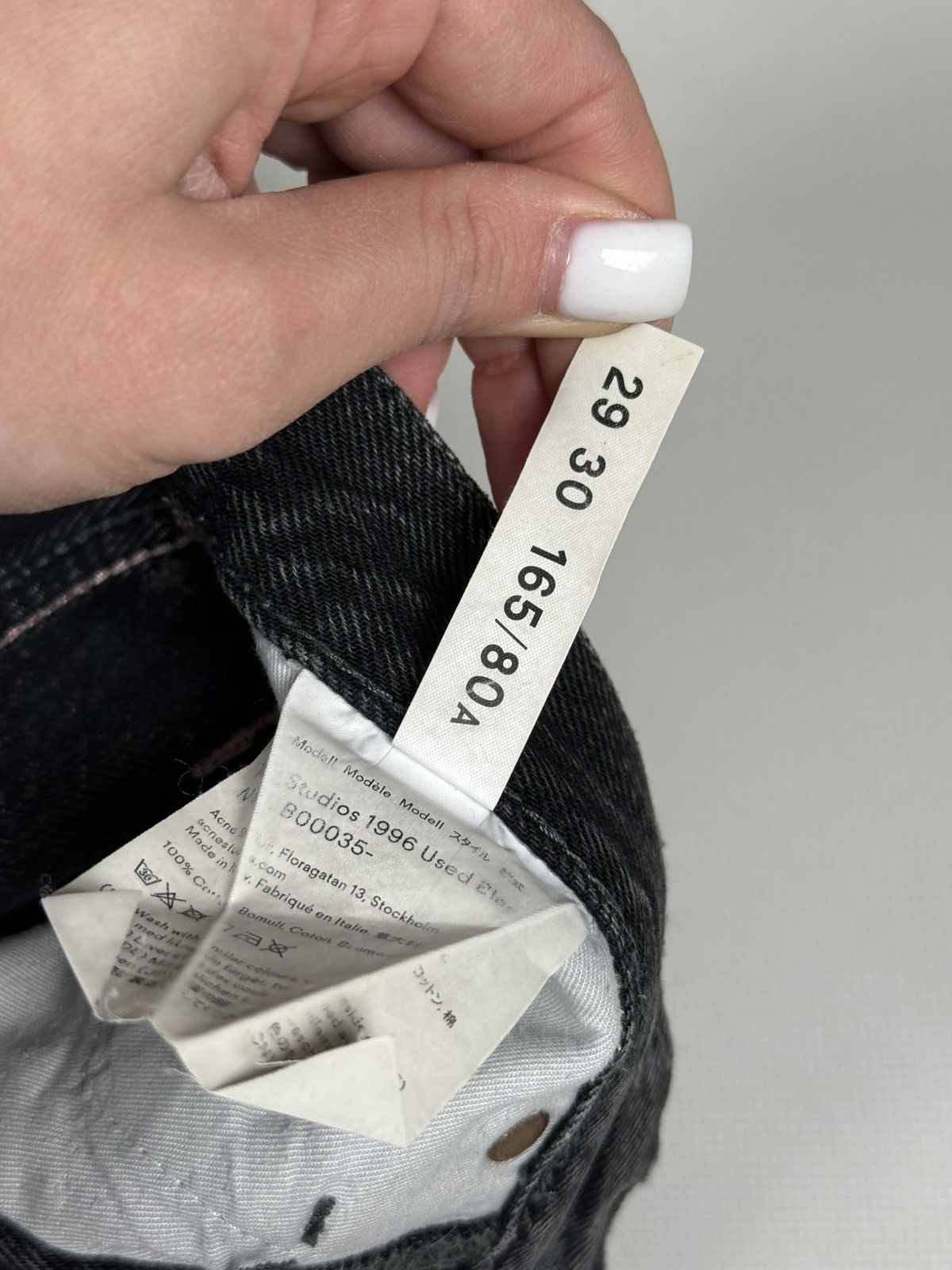 Acne Studios Acne Studios Bla Konst 1996 Used Distressed Denim Jeans Size US 29 - 16 Thumbnail