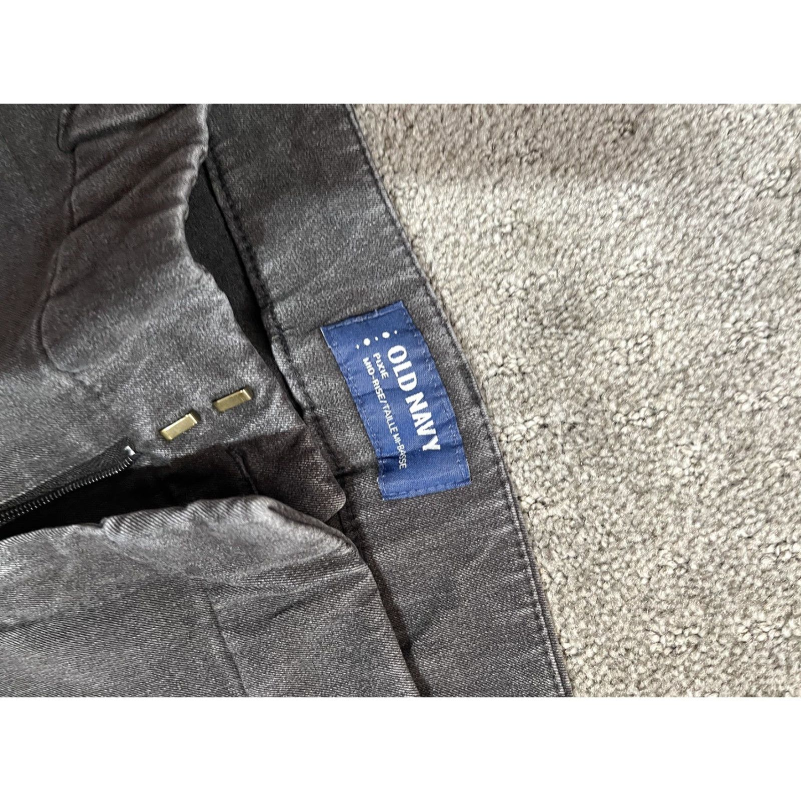 Old Navy Old Navy Pixie Ankle Pants Women Size 10 Pockets Dark Gray Med Rise Charcoal Size 32" / US 10 / IT 46 - 5 Thumbnail