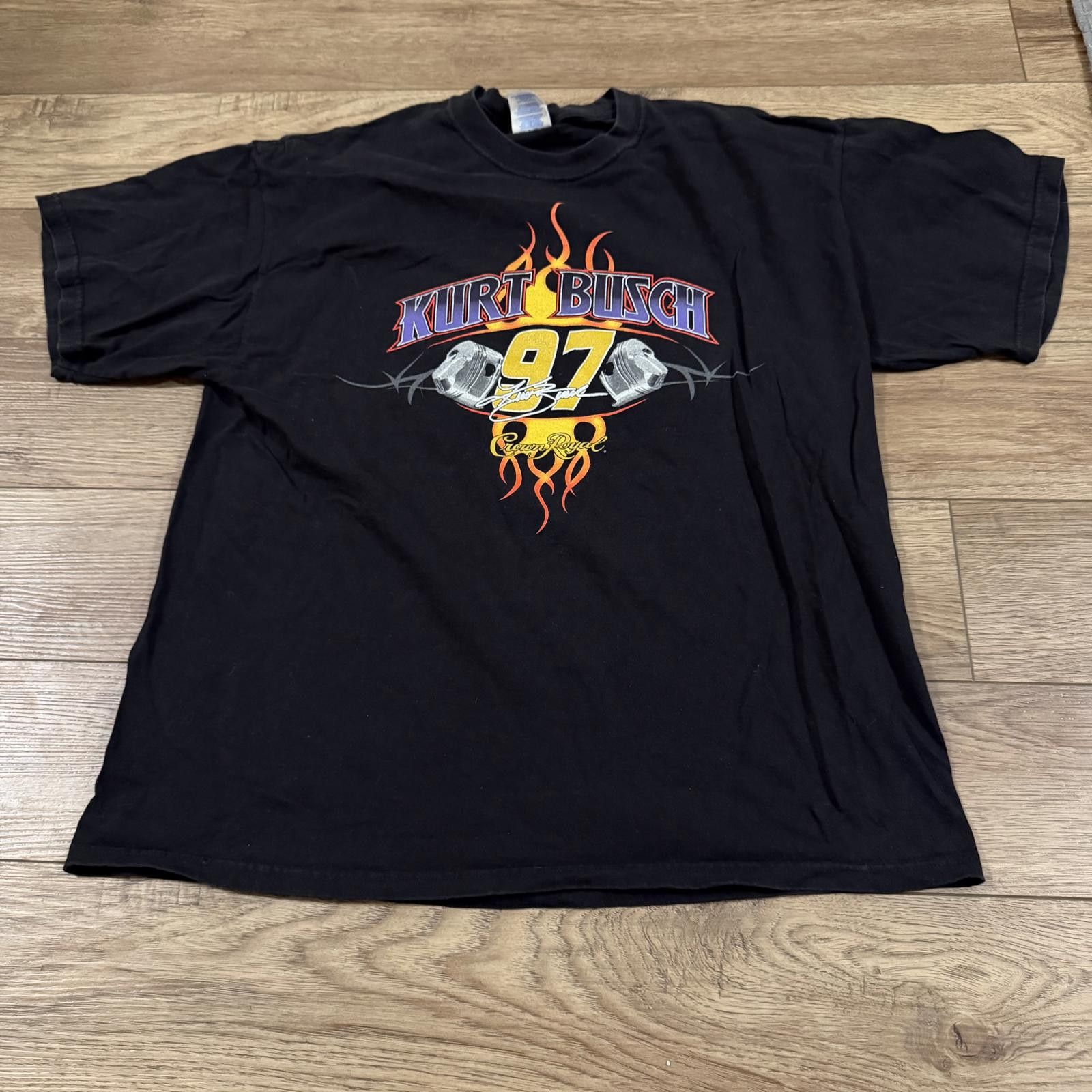 Other Vintage Y2K Nascar Kurt Busch Crown Royal Racing Shirt Size US XL / EU 56 / 4 - 1 Thumbnail