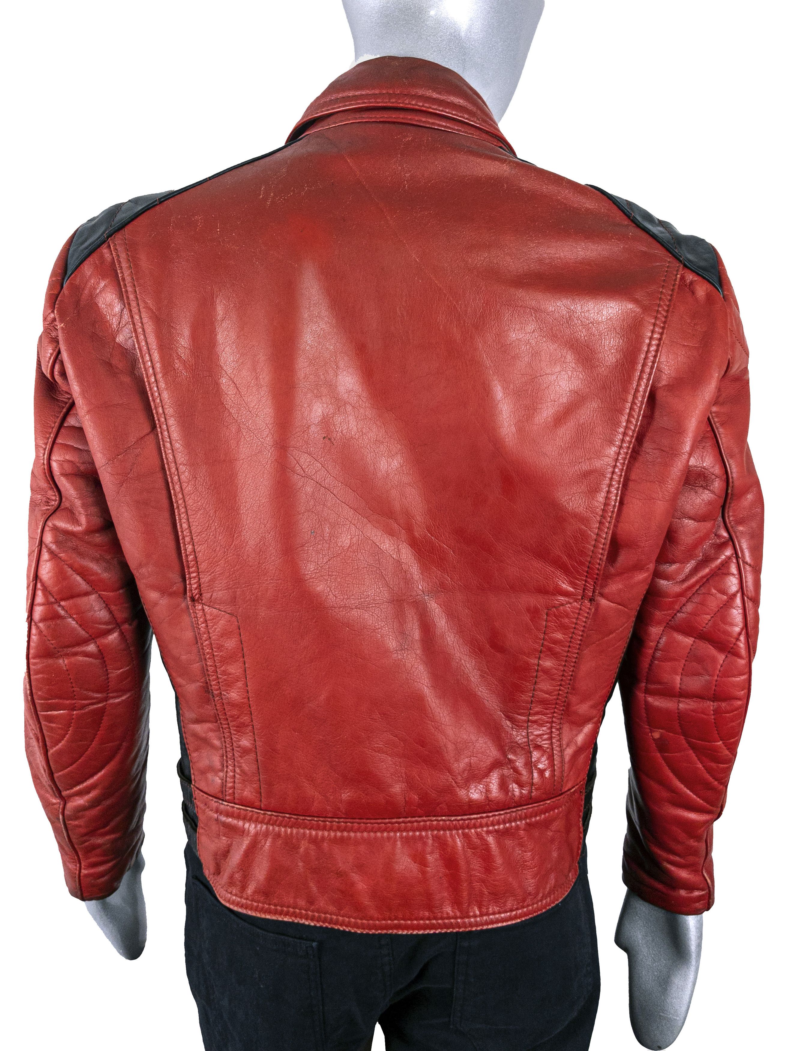 Vintage Vintage 70s Red Leather Motorcycle Biker Jacket Harro Size US L / EU 52-54 / 3 - 8 Thumbnail