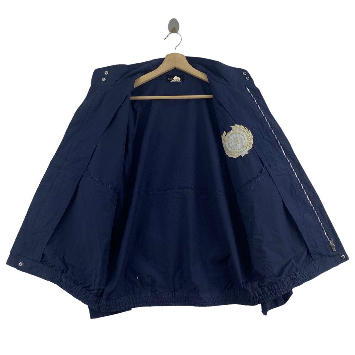 Other CLEO VALENTINO Sports Embroidered Brand Logo Navy Bomber Size US L / EU 52-54 / 3 - 4 Thumbnail