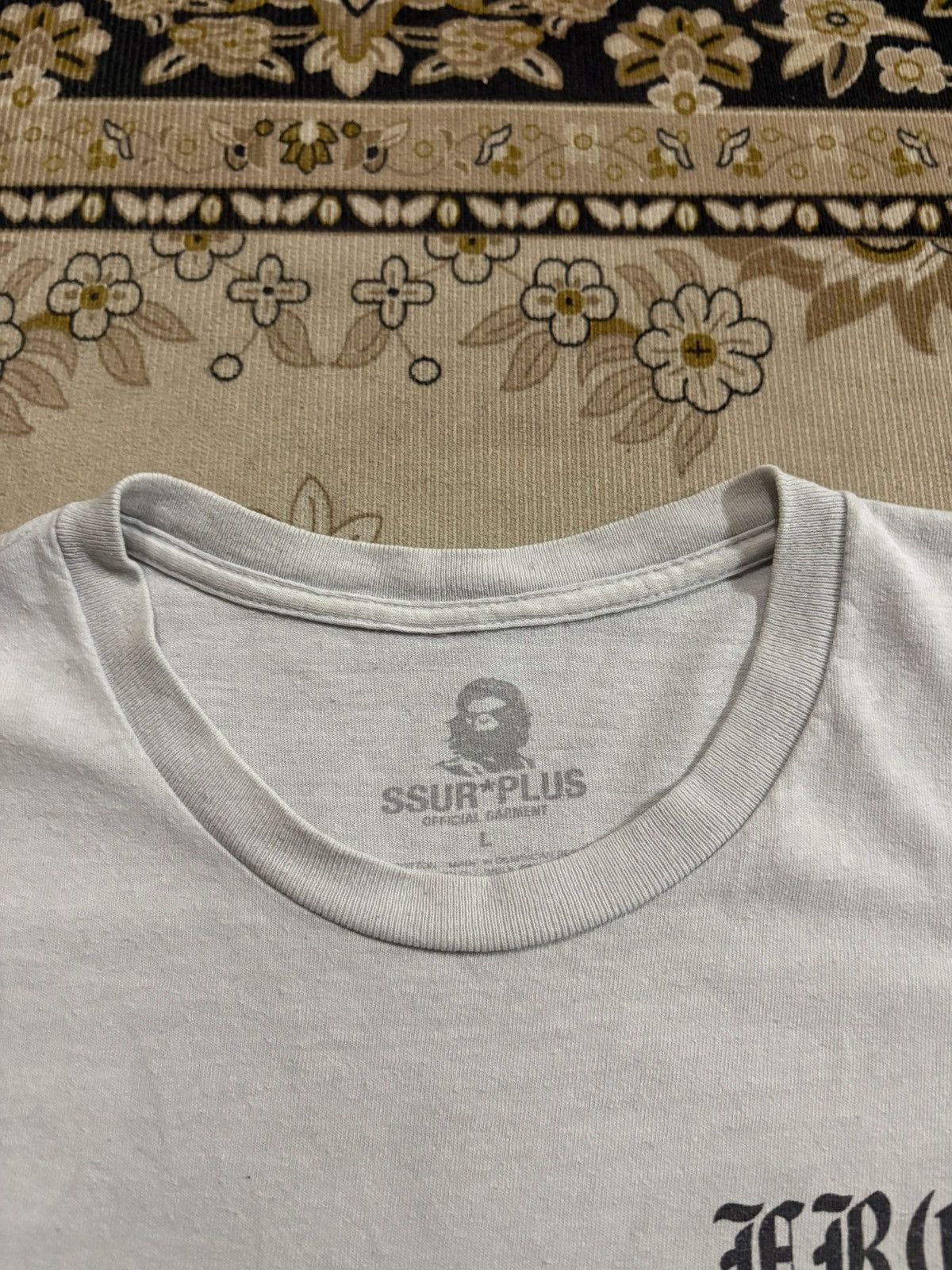 SSUR Japanese Brand SSUR PLUS Seditionaries Spellout Tee Size US L / EU 52-54 / 3 - 4 Thumbnail