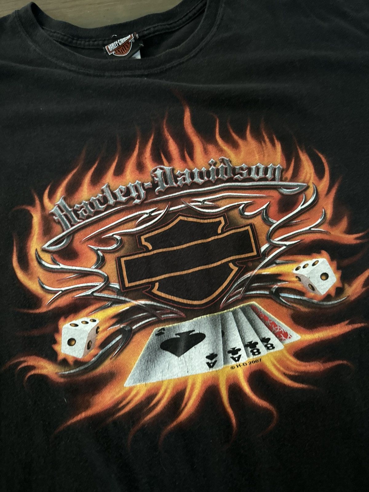 Harley Davidson Harley Davidson Stockholm Sweden Poker Tee Size US XXL / EU 58 / 5 - 2 Thumbnail