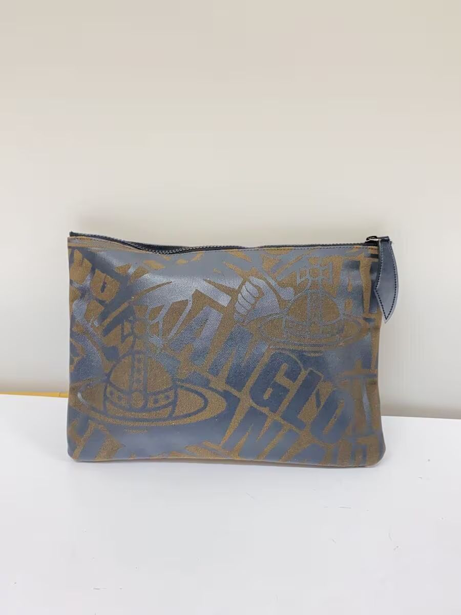 Vivienne Westwood Orb Logo Canvas Clutch Bag Size ONE SIZE - 1 Thumbnail