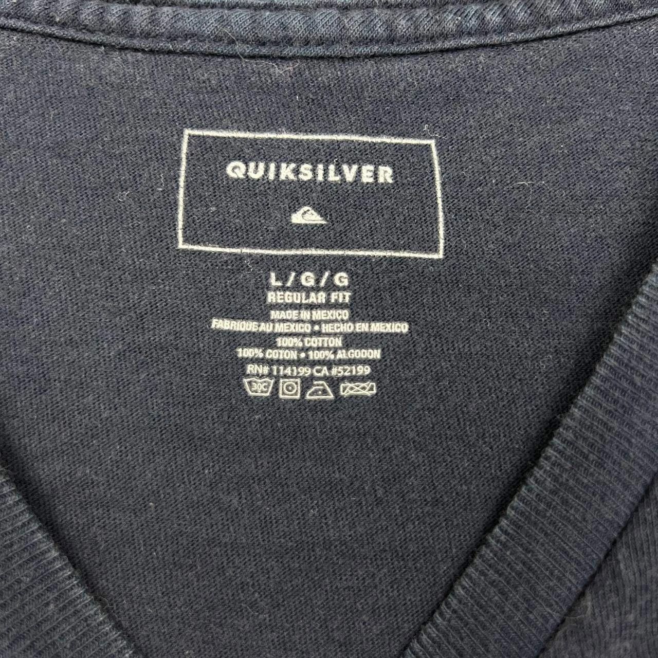 Quiksilver Quiksilver Shirt Men Black Regular Fit Crew Neck Cotton L Size US L / EU 52-54 / 3 - 7 Thumbnail