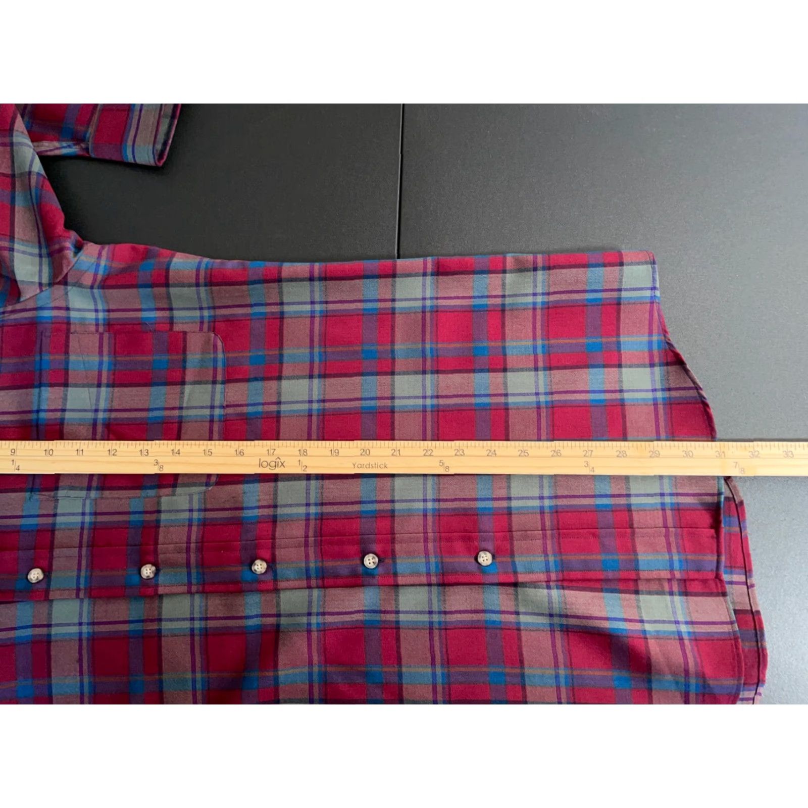 Pendleton VINTAGE Pendleton Shirt Men Medium Red Gray Plaid Wool Flannel Button-Up Collared long sleeve Casual Workwear Mens Regular Vintage Retro Size US M / EU 48-50 / 2 - 7 Thumbnail