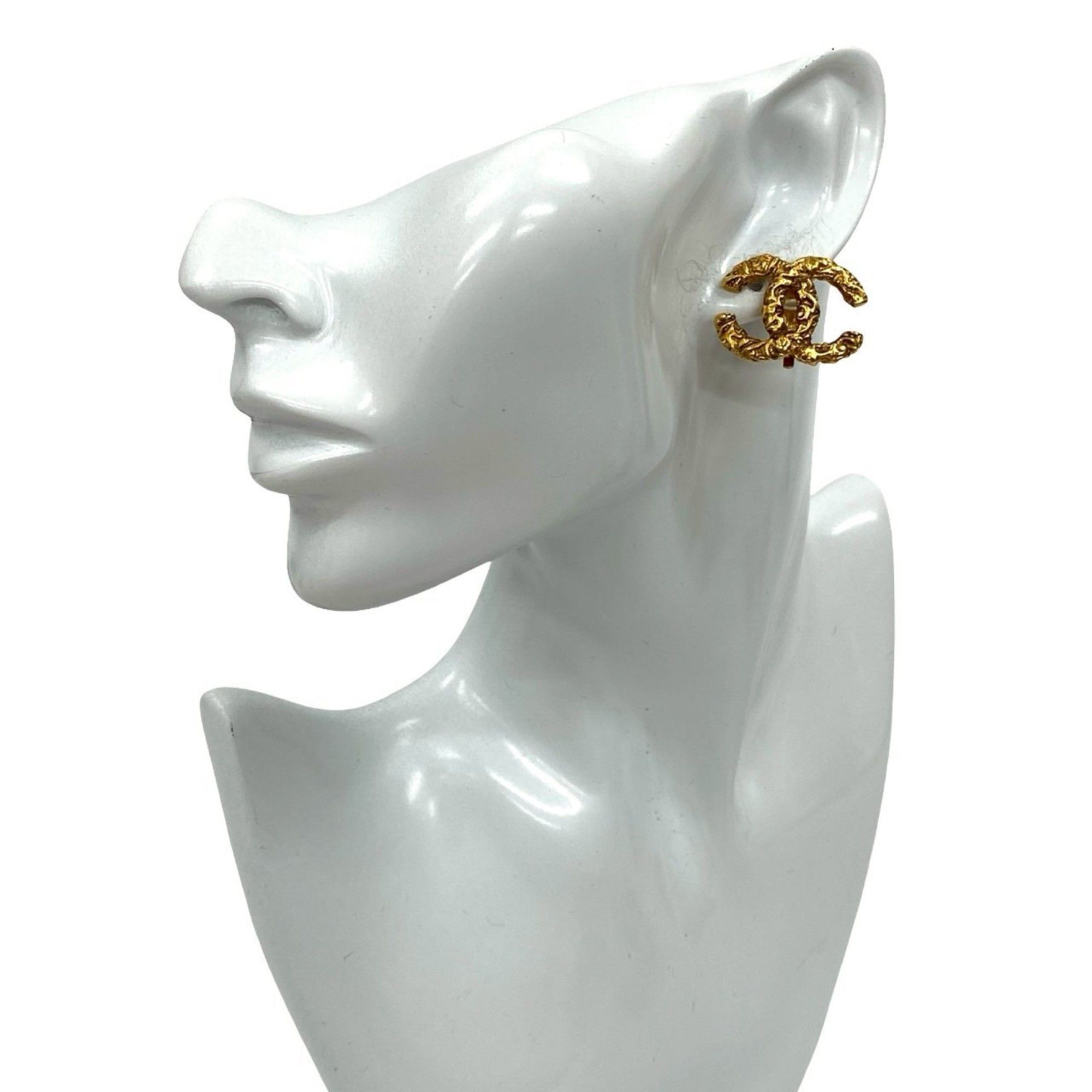 Chanel CHANEL Vintage Coco Mark Motif Earrings and Ear Cuffs, Gold, 60447 Size ONE SIZE - 1 Thumbnail