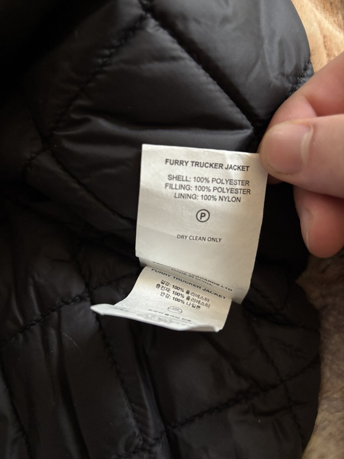 Palace Faux Fur Trucker Jacket