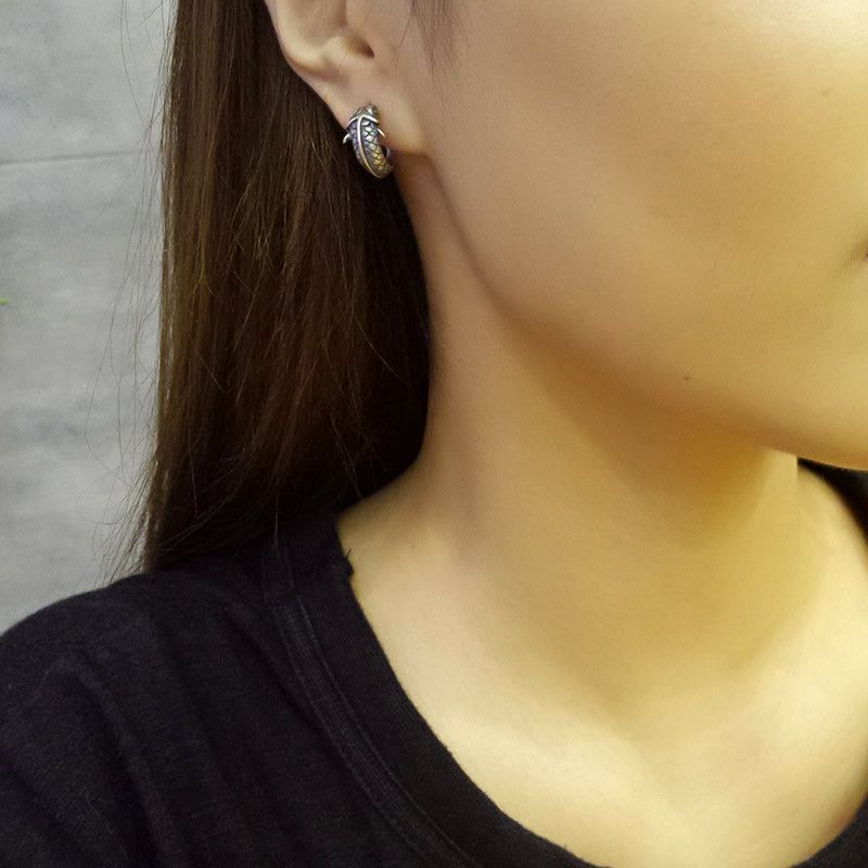 Jewelry Koi fish New Trend Earrings One Pairs Chrome Jewelry Size ONE SIZE - 2 Thumbnail
