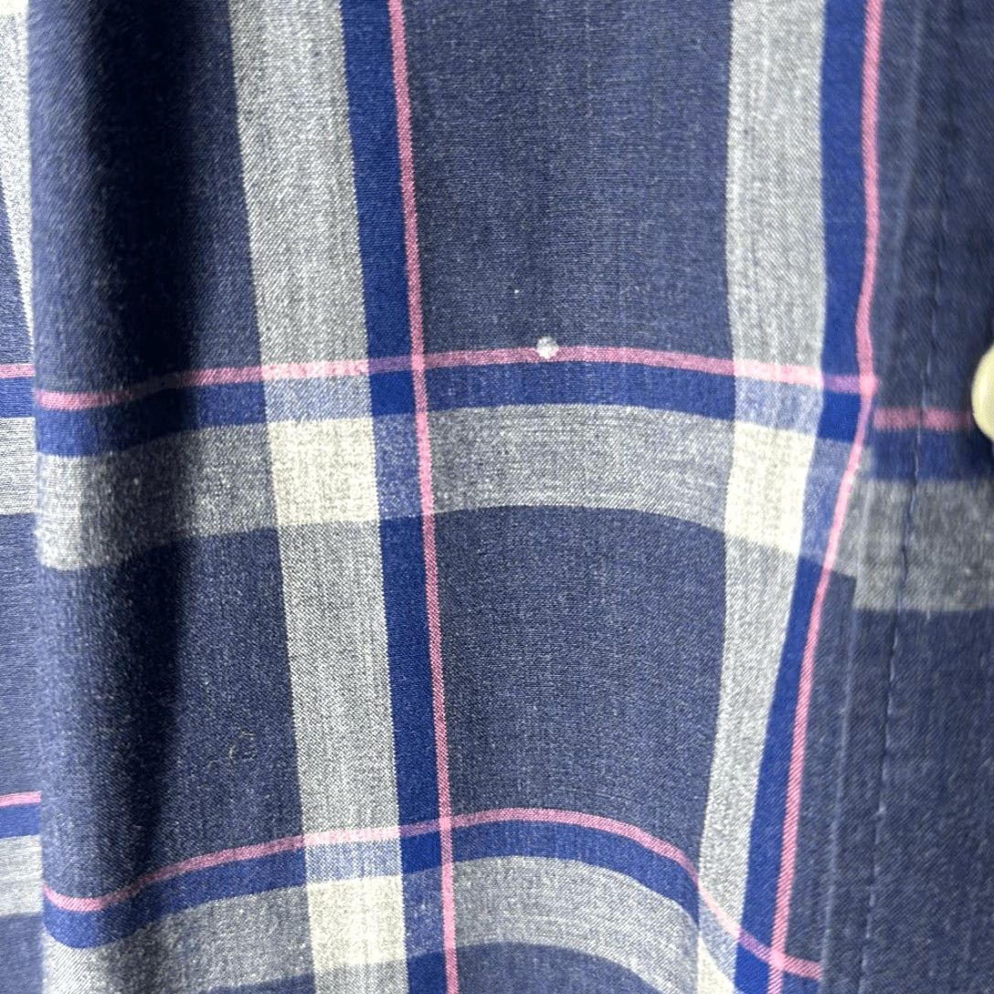 Bonobos Bonobos Men Slim Fit Button Down Blue Pink Plaid Long Sleeve Shirt XXL Blue Mens Shirt Size US XXL / EU 58 / 5 - 3 Thumbnail