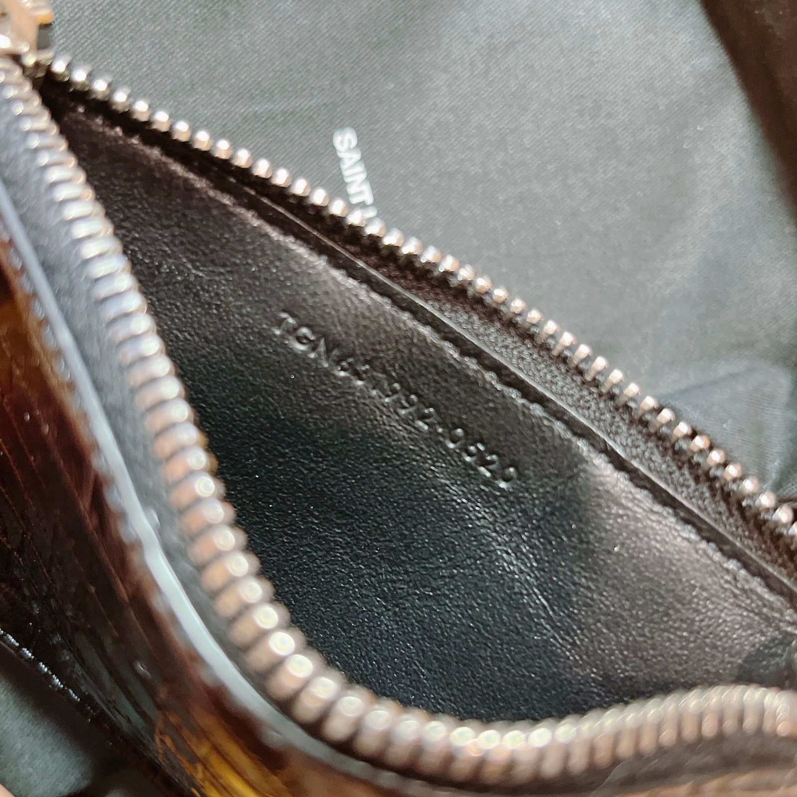 Saint Laurent Paris Saint Laurent Fragments Croc Effect Zip Card/Coin Case Size ONE SIZE - 7 Thumbnail