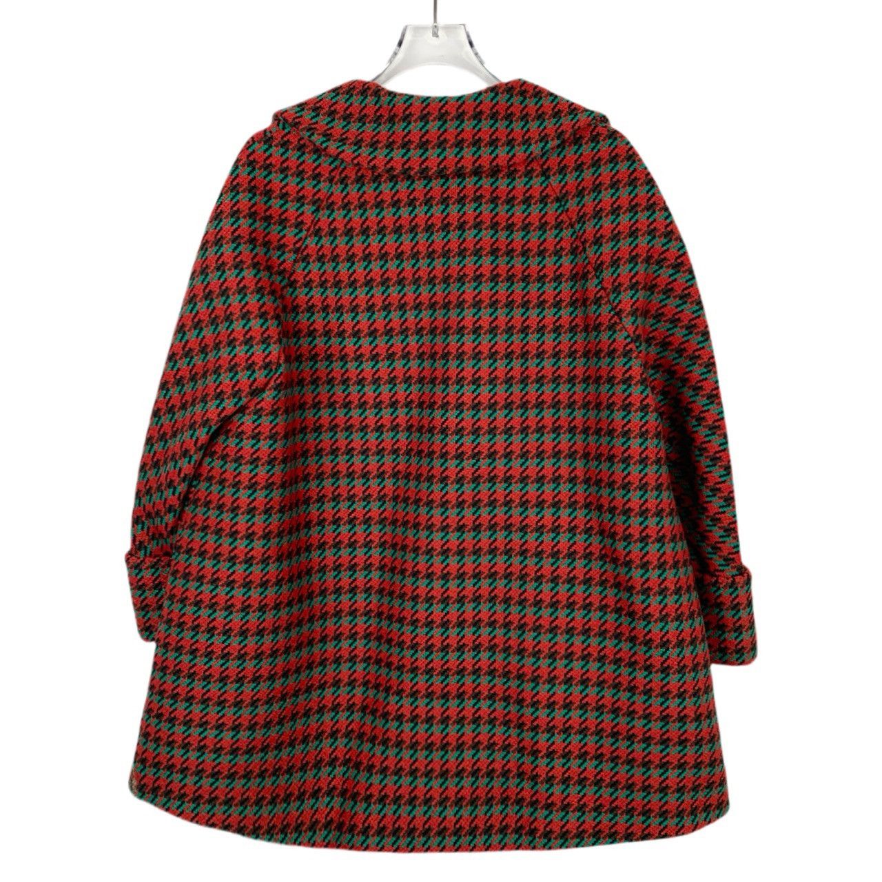 Gucci Gucci Wool Coat – Red Houndstooth Single-Breasted (XXS) Size XXS / US 00 / IT 34 - 7 Thumbnail