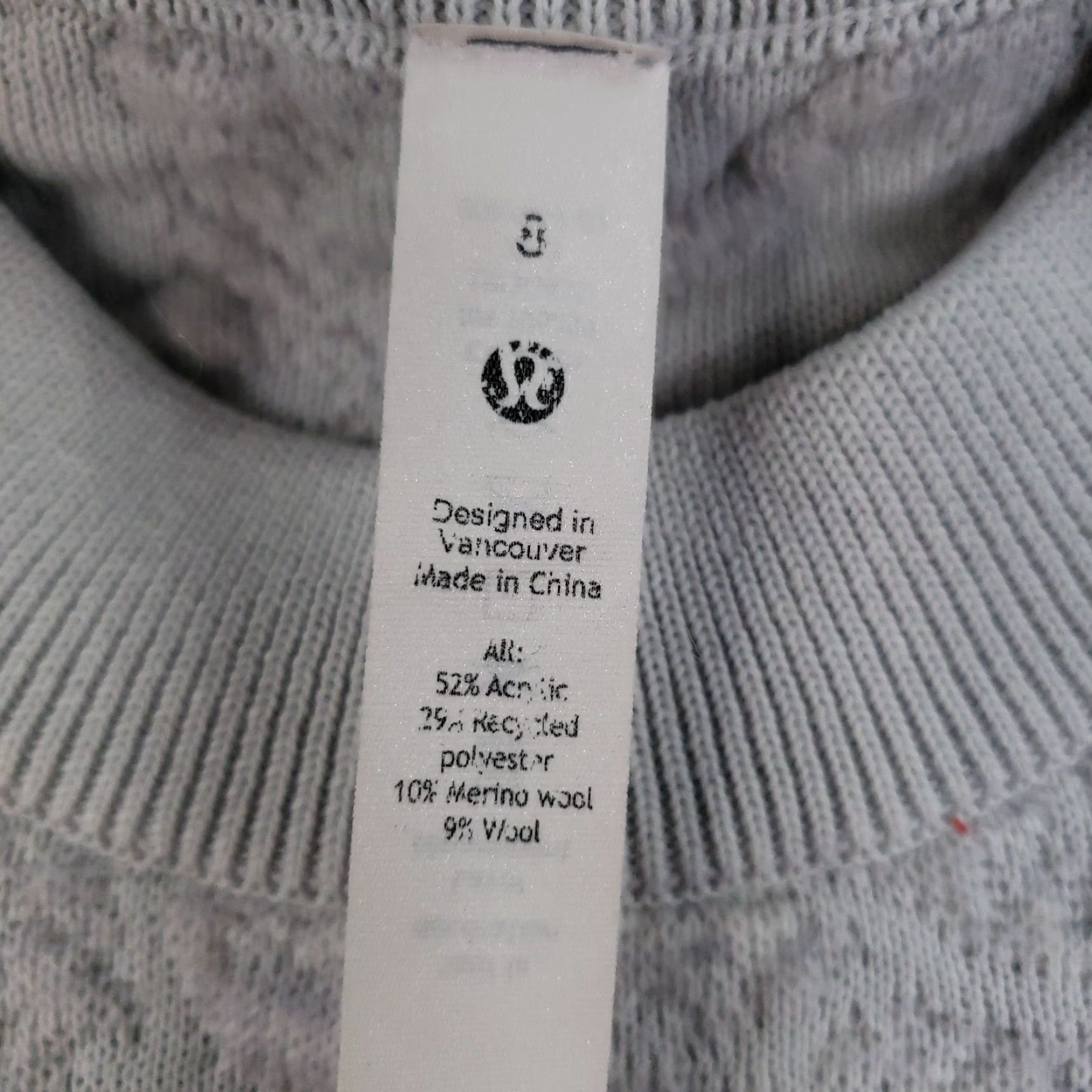 Lululemon Lululemon Sweater Size 8 Heathered Gray Jacquard Multi-Texture Crew Neck Womens Size M / US 6-8 / IT 42-44 - 5 Thumbnail