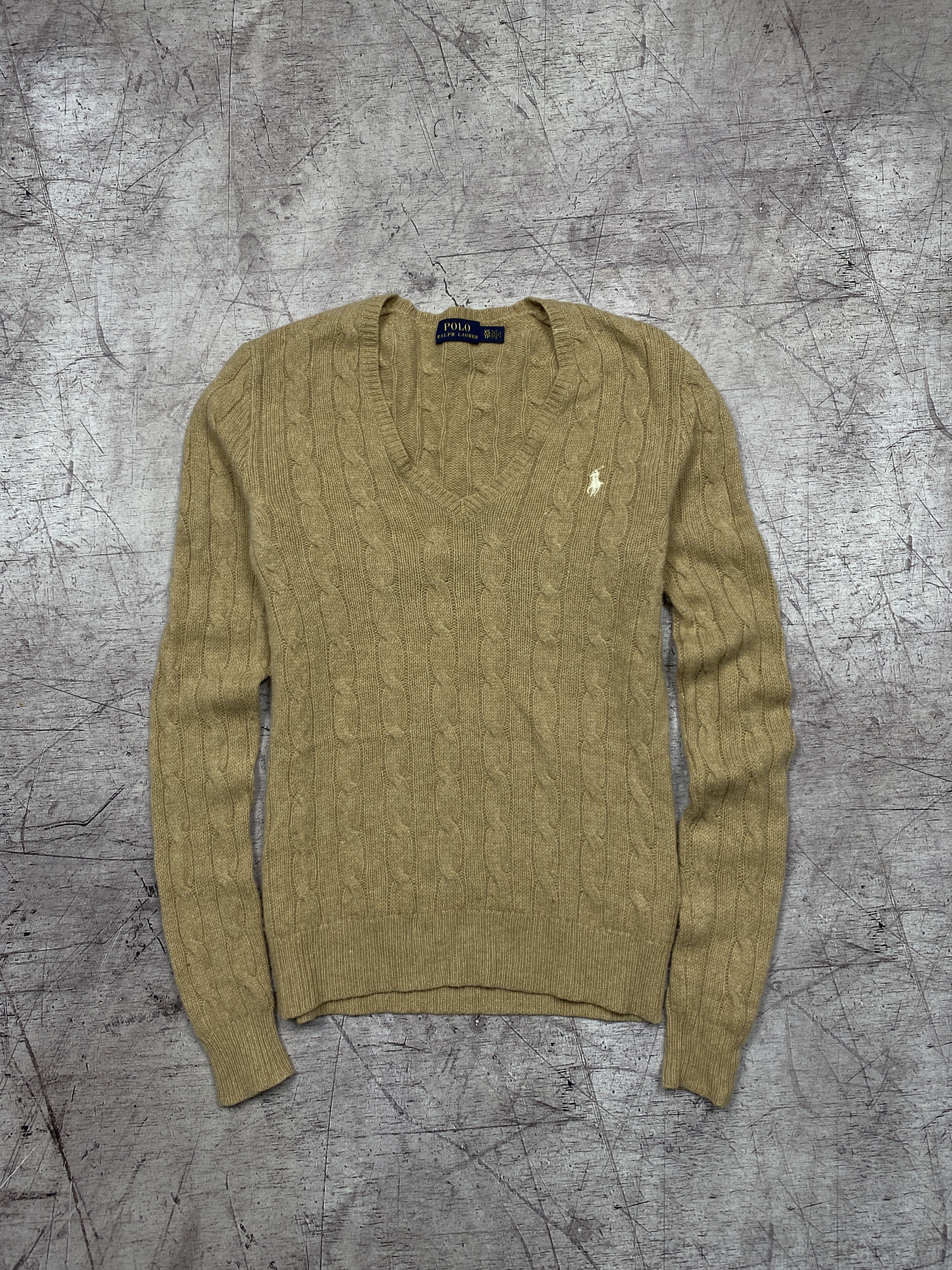 Polo Ralph Lauren × Ralph Lauren Polo Ralph Lauren Womens Wool Knit V-Neck Sweater Size XS / US 0-2 / IT 36-38 - 1 Thumbnail