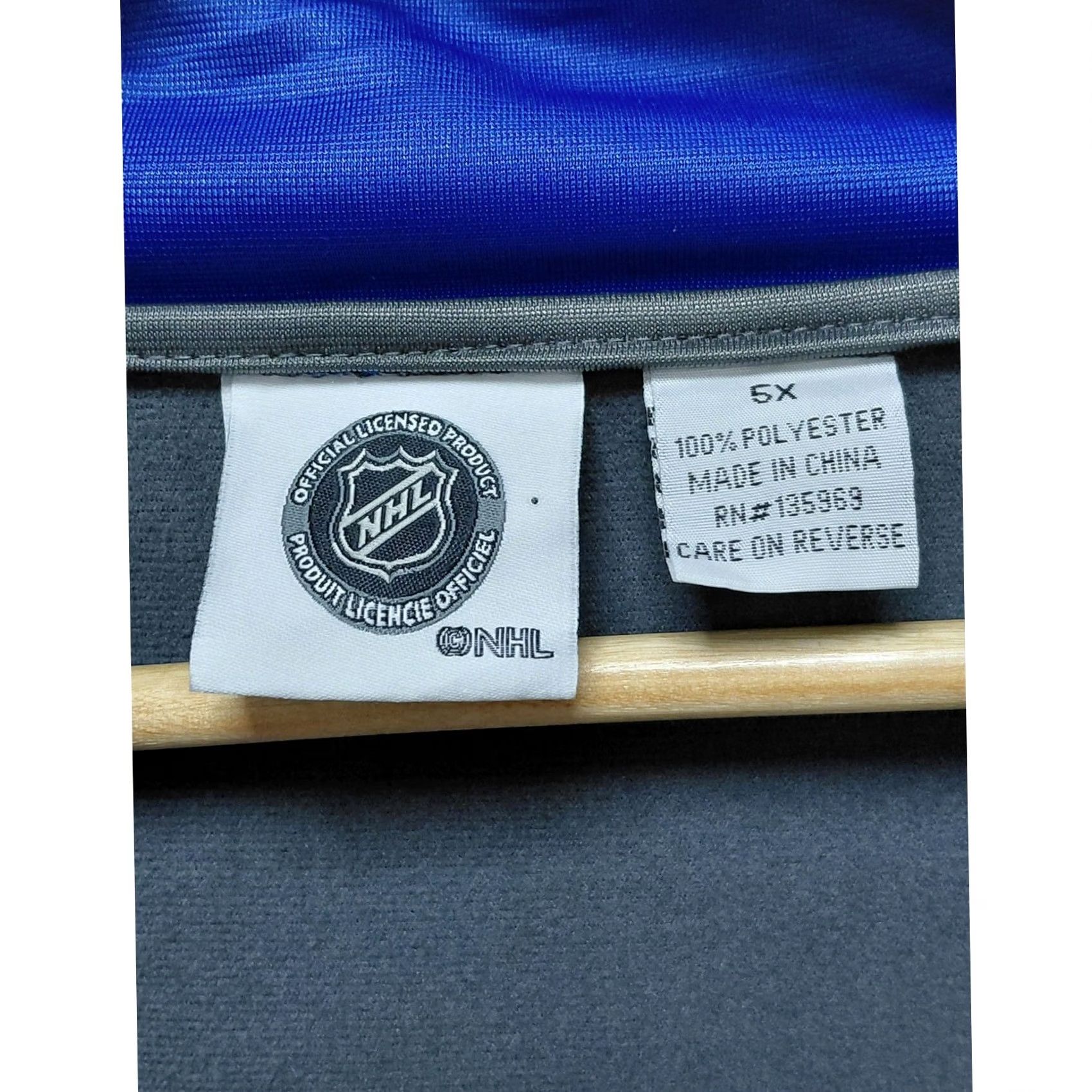 NHL NHL Islanders Full Zip Jacket Gray Blue Solid Long Sleeve Big 5X Size US XXL / EU 58 / 5 - 5 Thumbnail