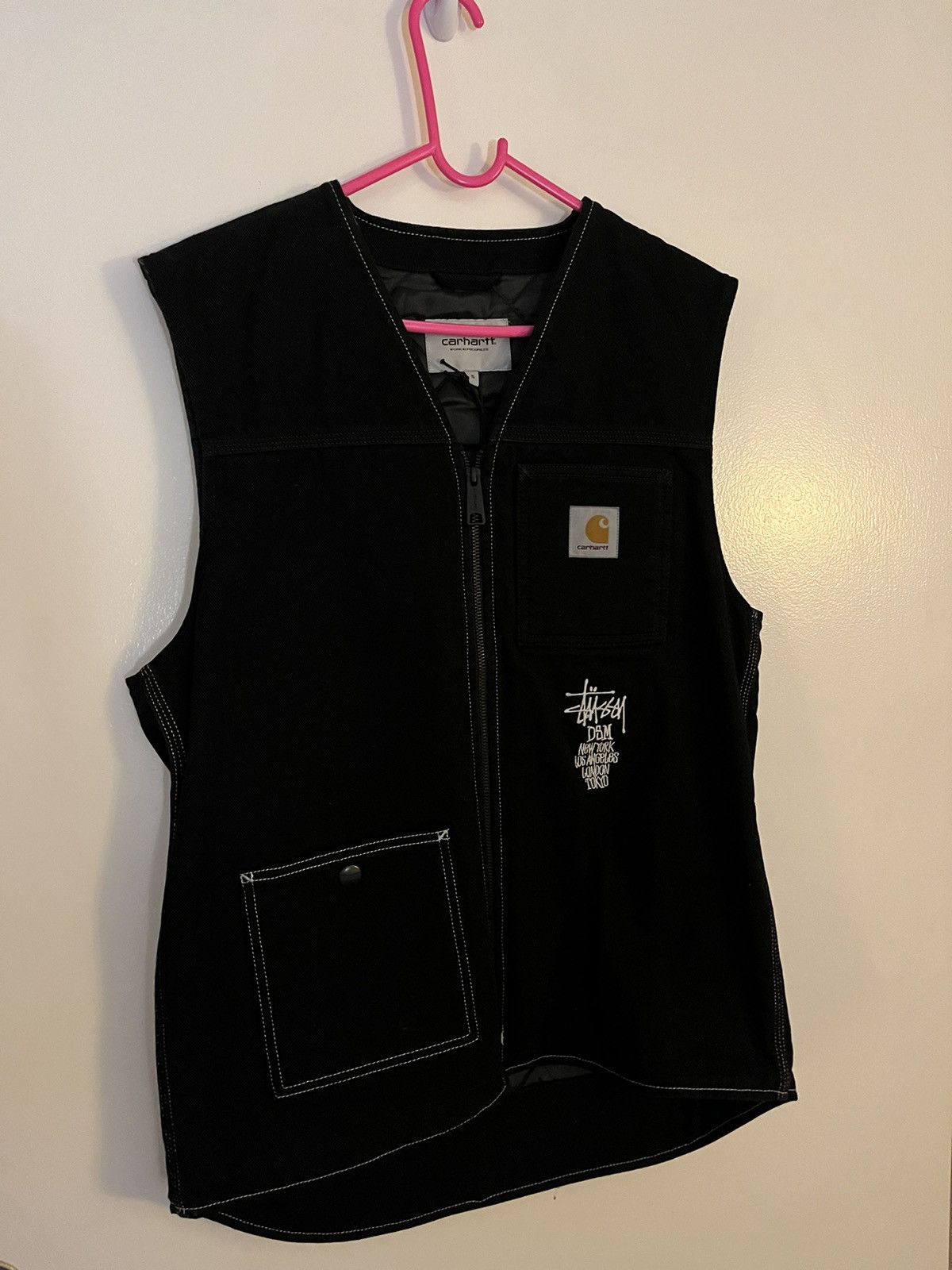 Stussy Stussy x Carhartt x Dover Street Market Black Vest