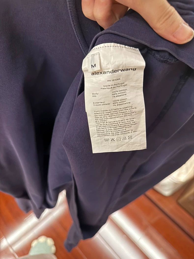 Alexander Wang Alexander Wang Embroidered Logo Purple Sweatshirt- Size M / US 6-8 / IT 42-44 - 2 Thumbnail