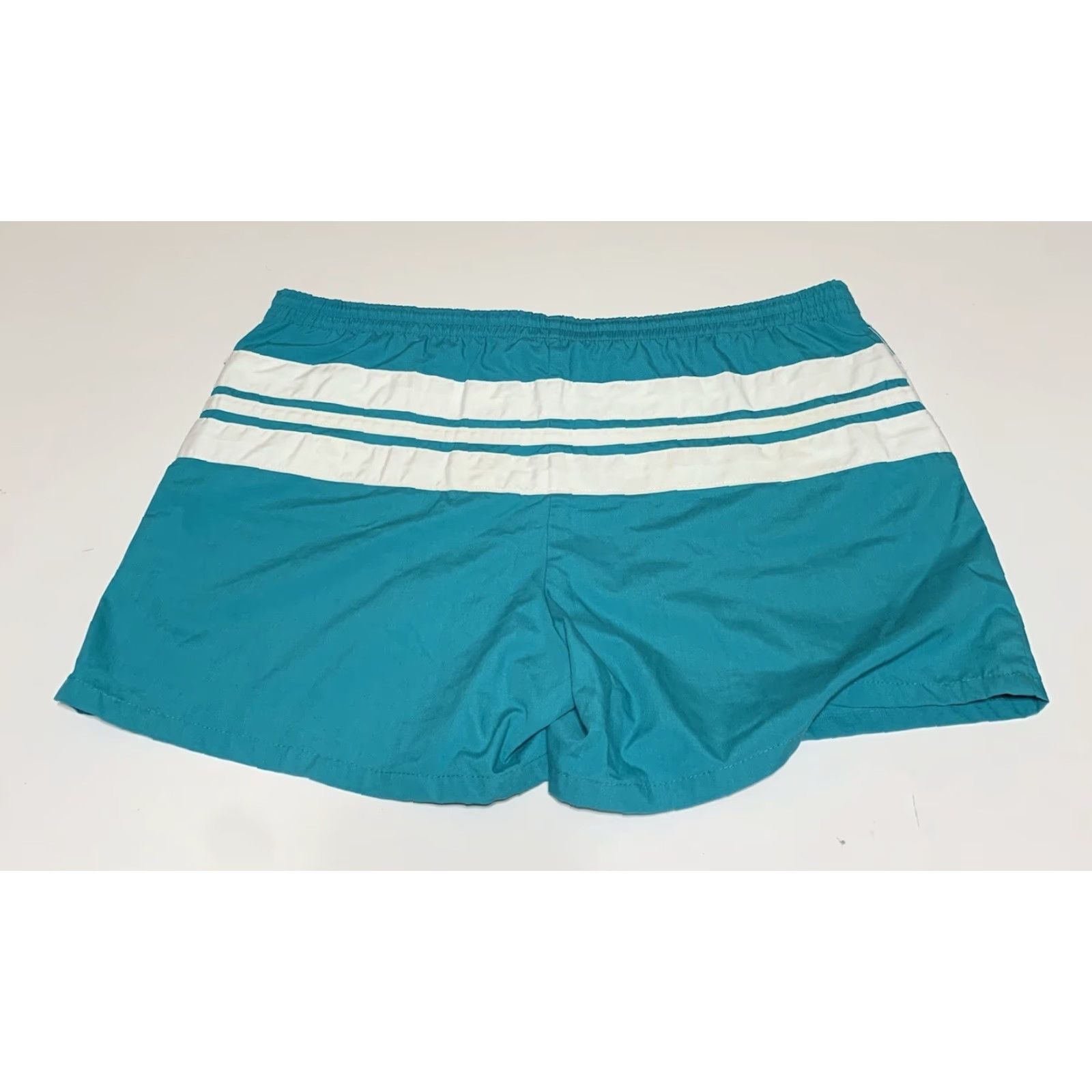 Jantzen VINTAGE Jantzen Men's 40 Swim Shorts Trunks Short Length Lined Green White USA Swim Bottom Style Trunks Size US 40 / EU 56 - 2 Thumbnail