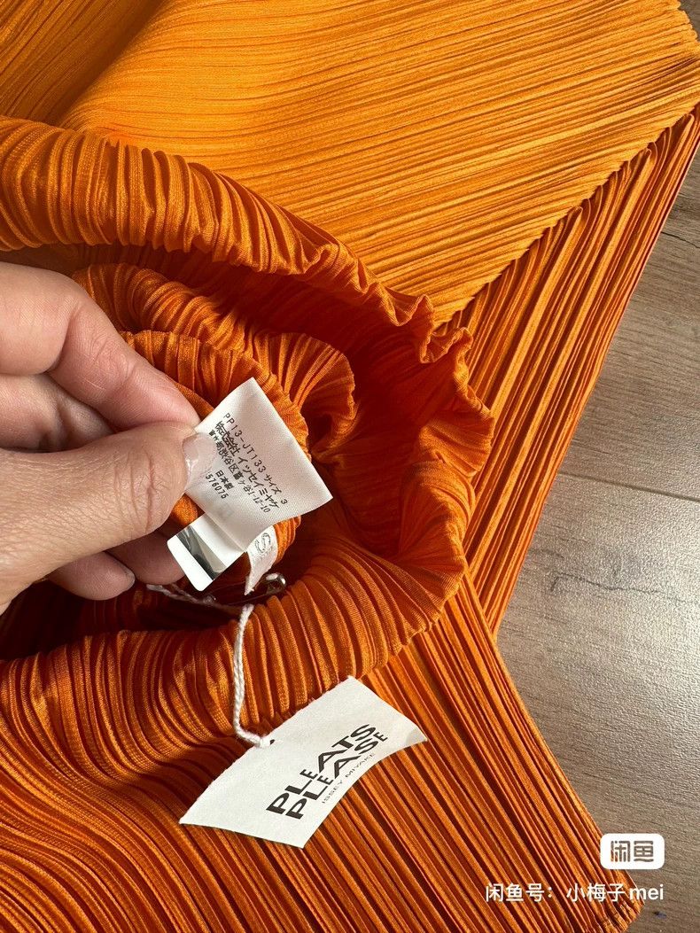 Other Issey Miyake Orange pleated skirt Size L / US 10 / IT 46 - 3 Thumbnail