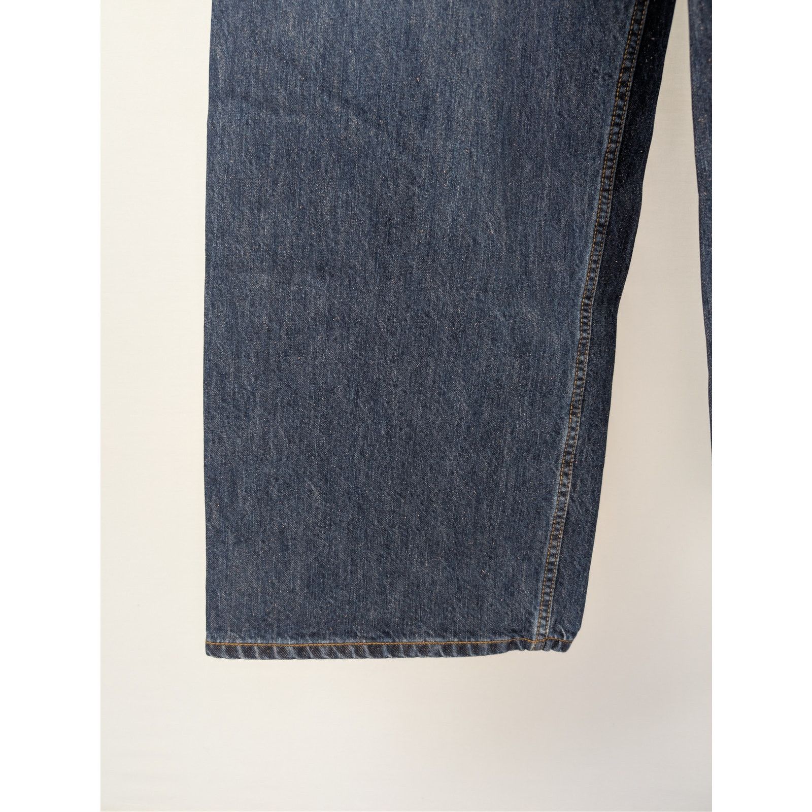 Balenciaga o1rshd1 Silk Blue Japanese Denim Baggy Pants in Dark Indigo Size US 30 / EU 46 - 7 Thumbnail