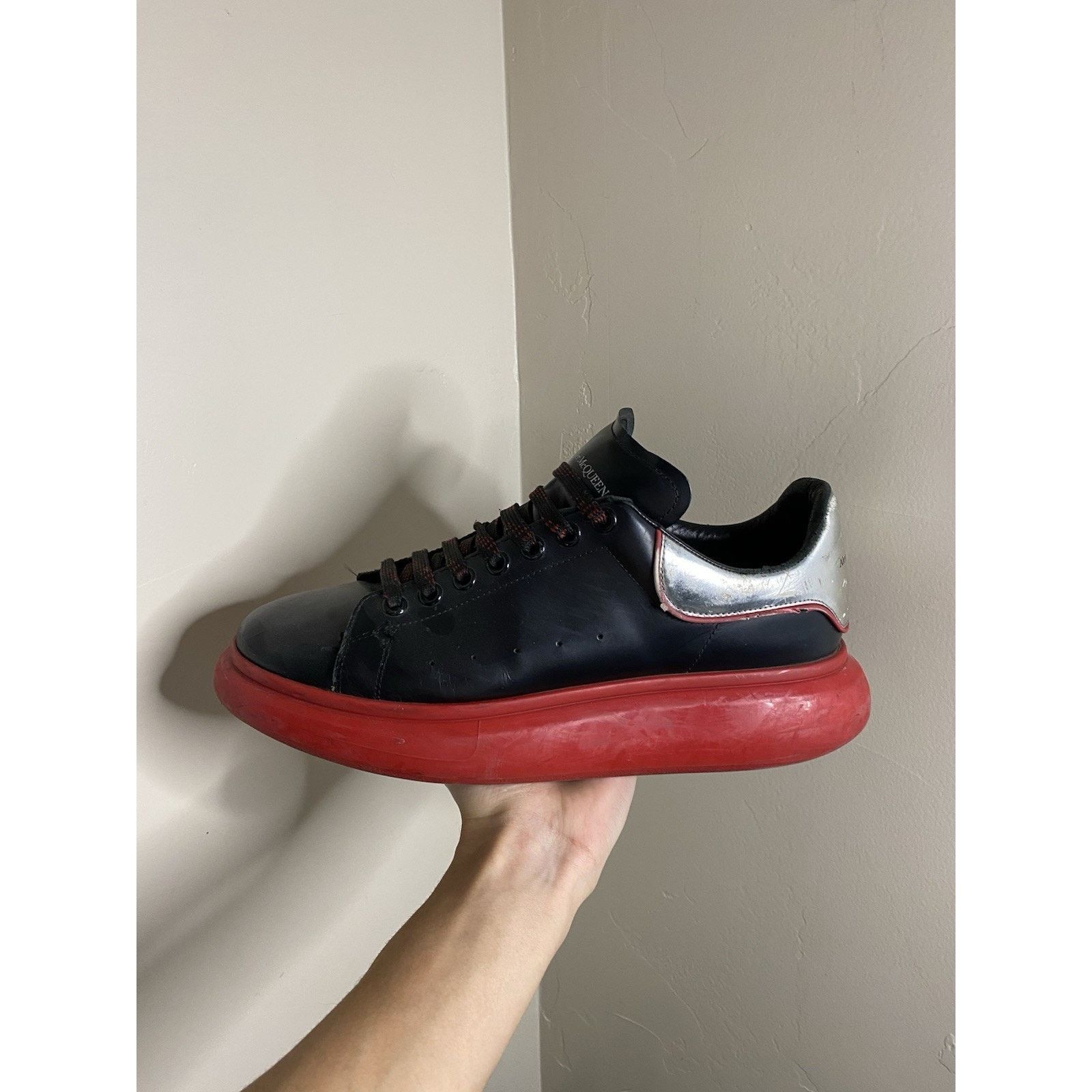 Alexander McQueen Alexander McQueen 'Black Silver Lust Red' ( 12 US) Size US 12 / EU 45 - 13 Thumbnail