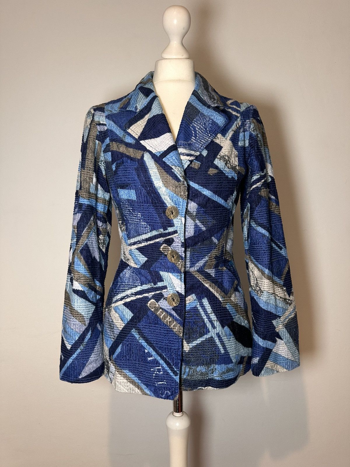Christian Lacroix Vintage corduroy abstract blazer Christian Lacroix Size L / US 10 / IT 46 - 1 Thumbnail