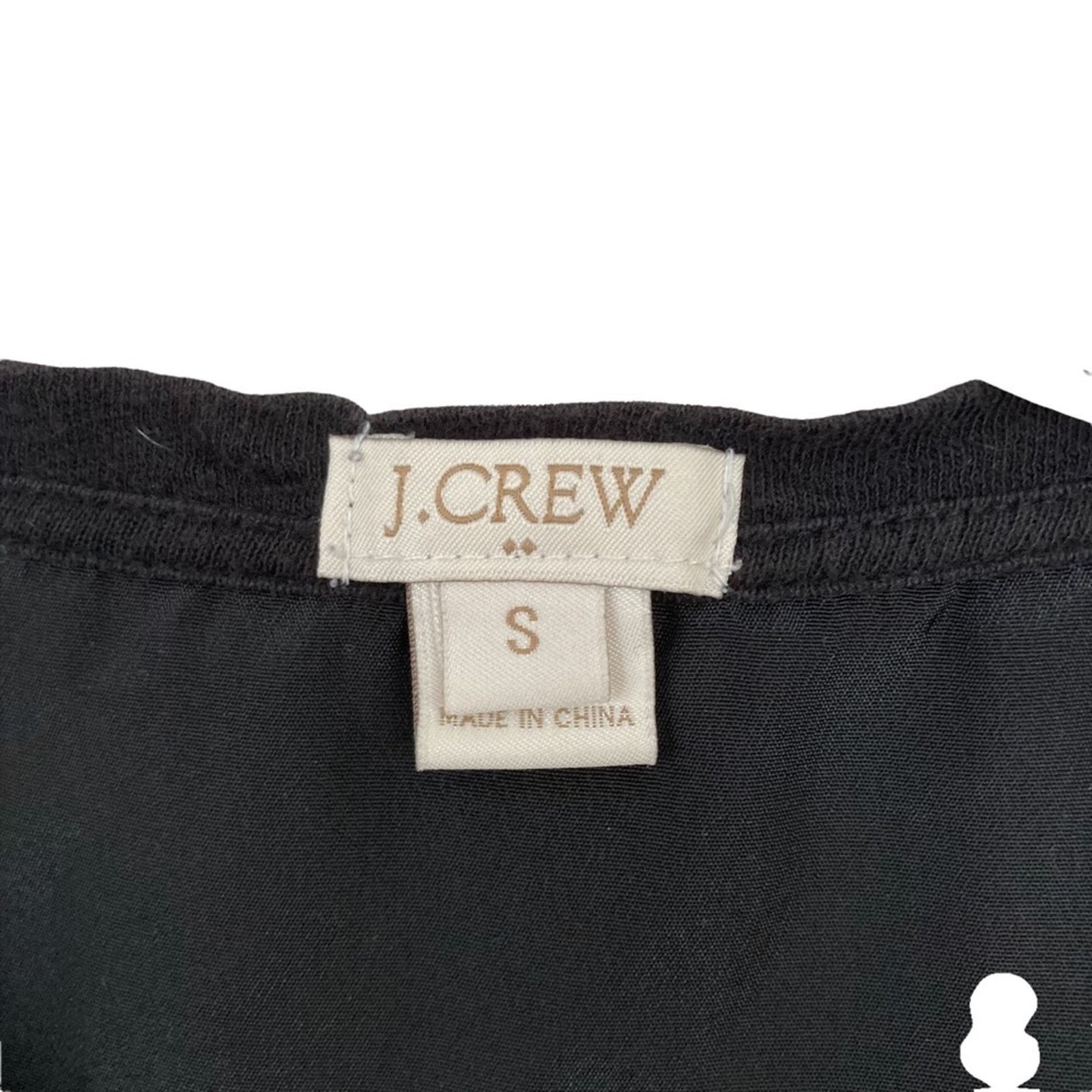 J.Crew J. Crew Black Blouse Sz S Size S / US 4 / IT 40 - 2 Thumbnail