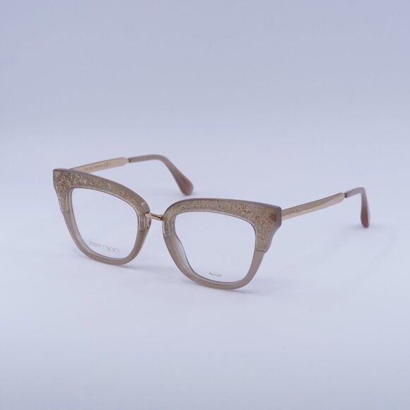 Jimmy Choo Jimmy Choo JC237 0FWM 00 Eyeglasses Nude with Glitter/Gold Size ONE SIZE - 4 Thumbnail