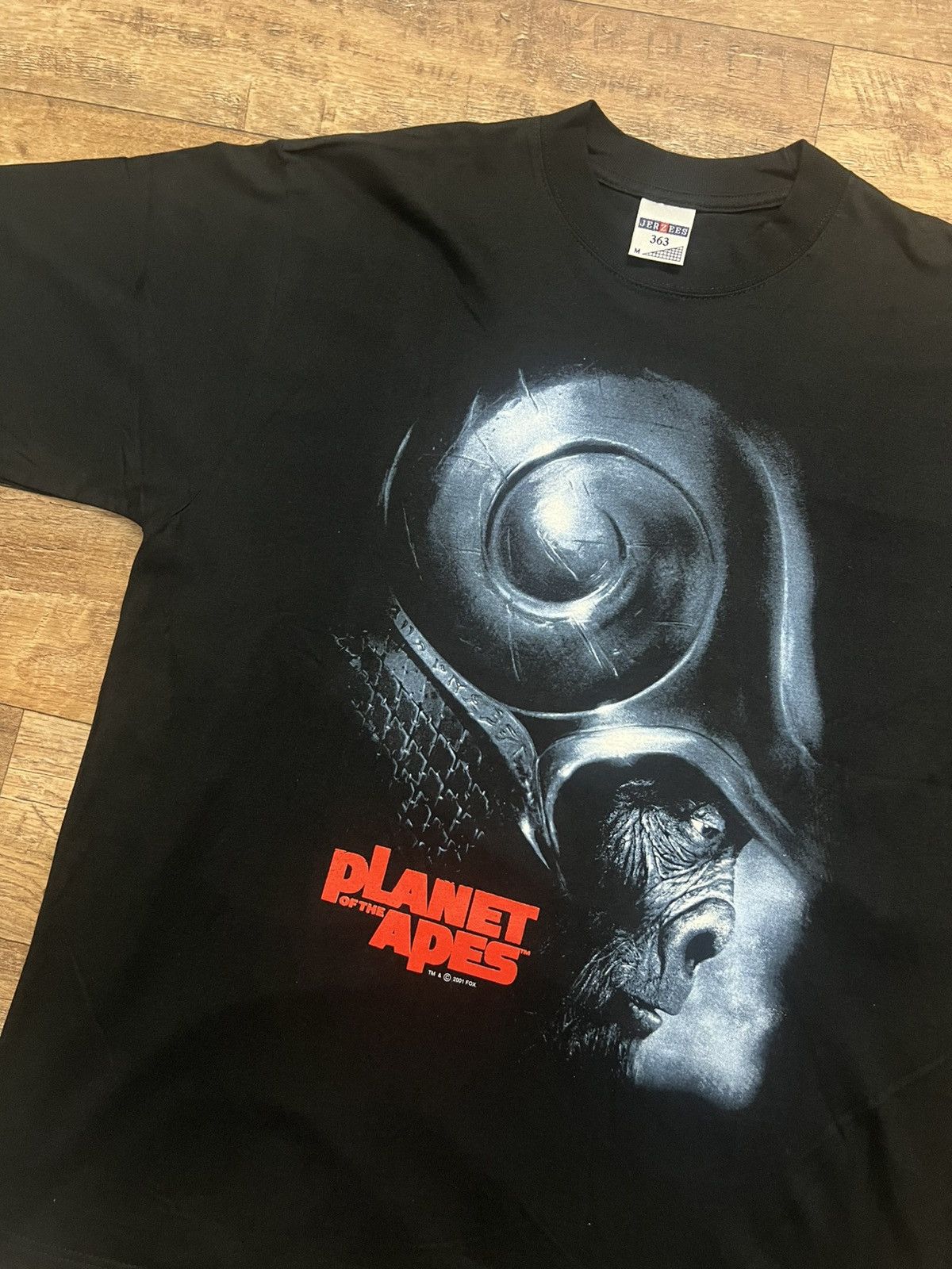 Jerzees Planet Of The Apes 2001 jumbo print euro variant movie tee Size US M / EU 48-50 / 2 - 3 Thumbnail