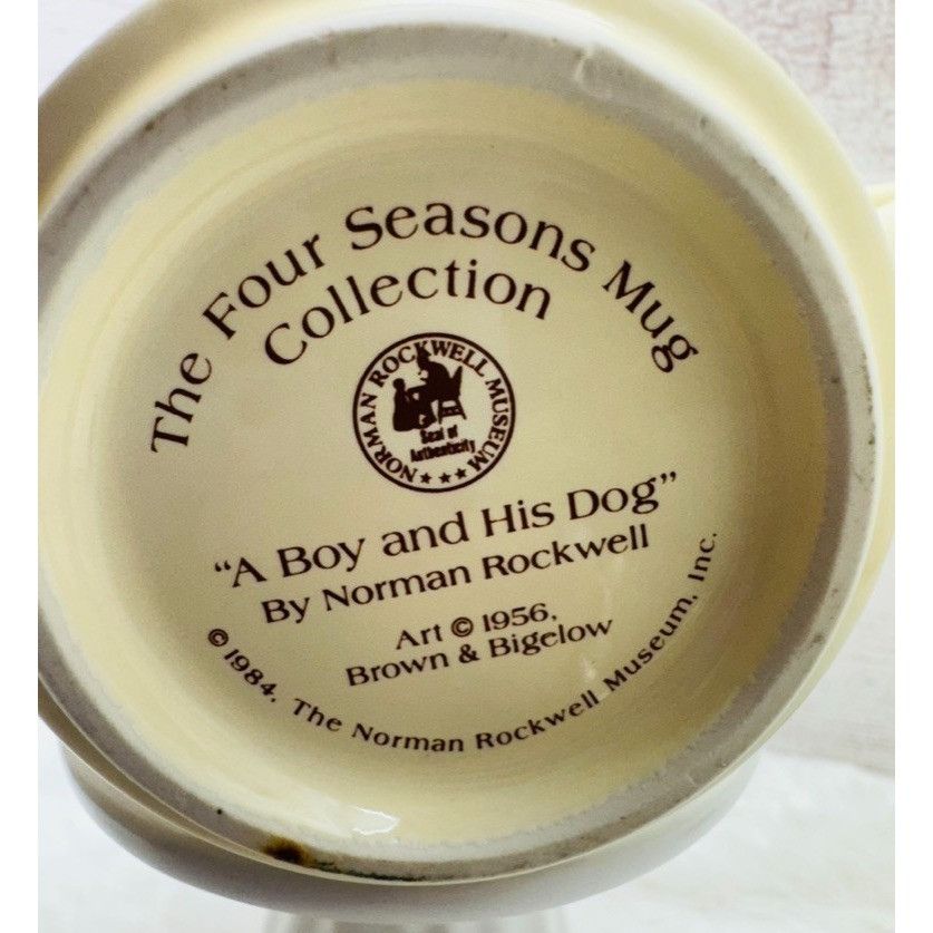 Other Norman Rockwell Four Season Coffee Mug Cup "A Boy & His Dog" Size ONE SIZE - 3 Thumbnail
