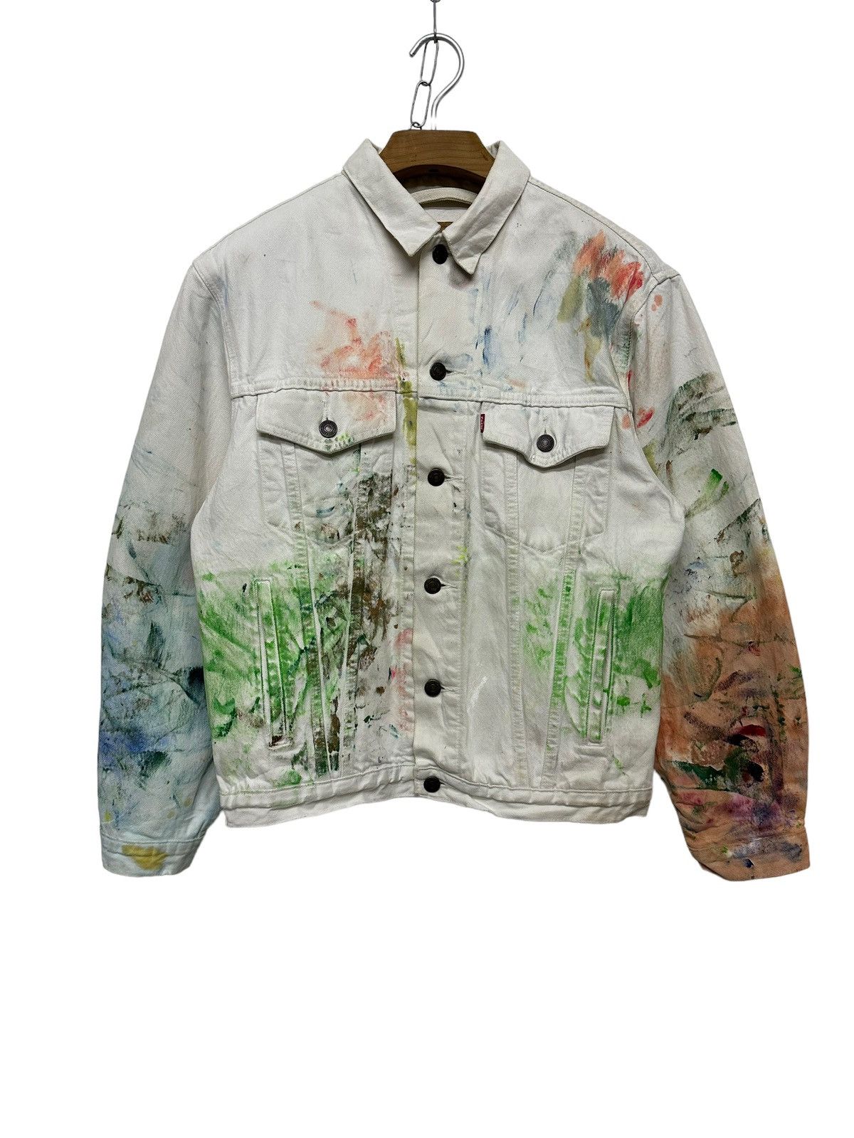 Levi's Splash Paint Vintage Levi’s Trucker Jacket | Grailed