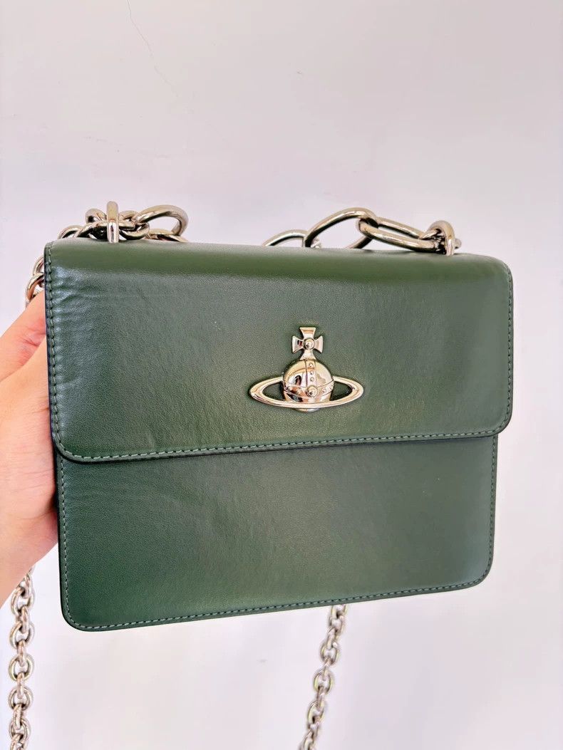 Vivienne Westwood Vivienne Westwood size os Green Saturn single shoulder bag Size ONE SIZE - 9 Thumbnail