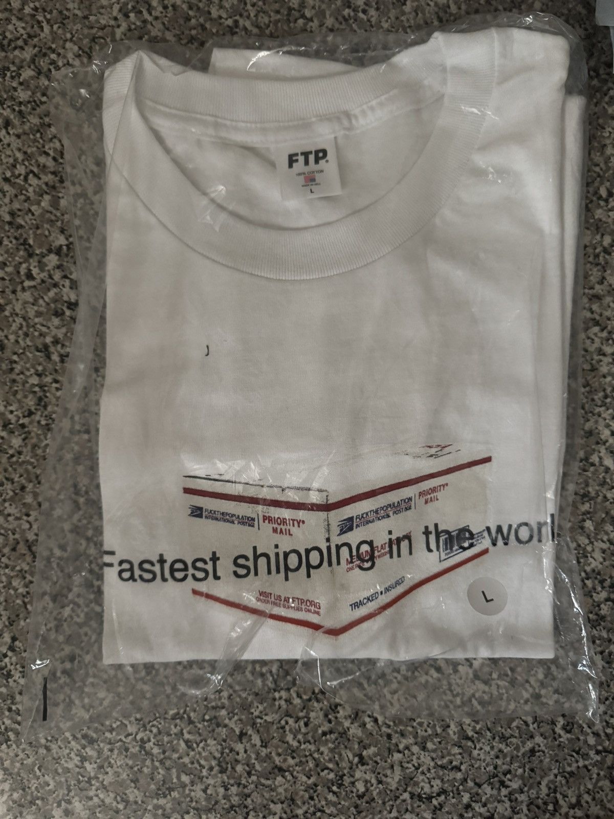 Fuck The Population FTP FASTEST SHIPPING IN THE WORLD TEE Size US L / EU 52-54 / 3 - 1 Preview