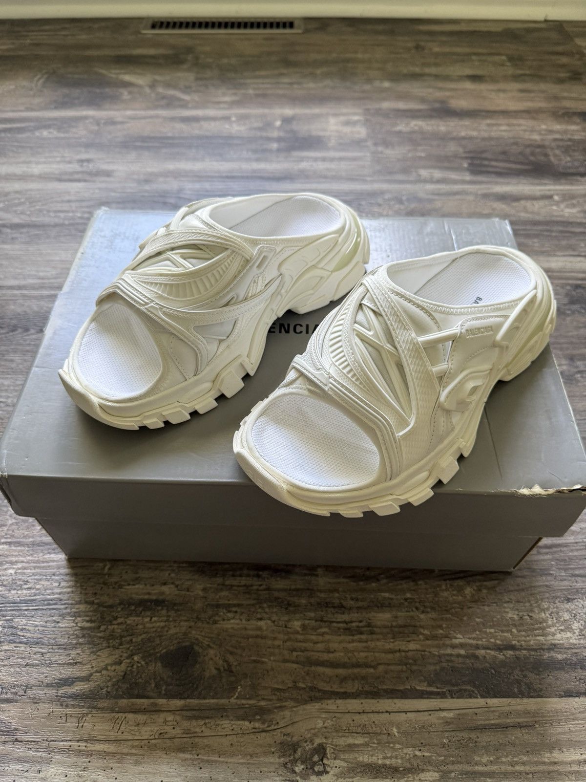 Balenciaga NWB - Balenciaga Track Slides Size US 6 / IT 36 - 1 Thumbnail