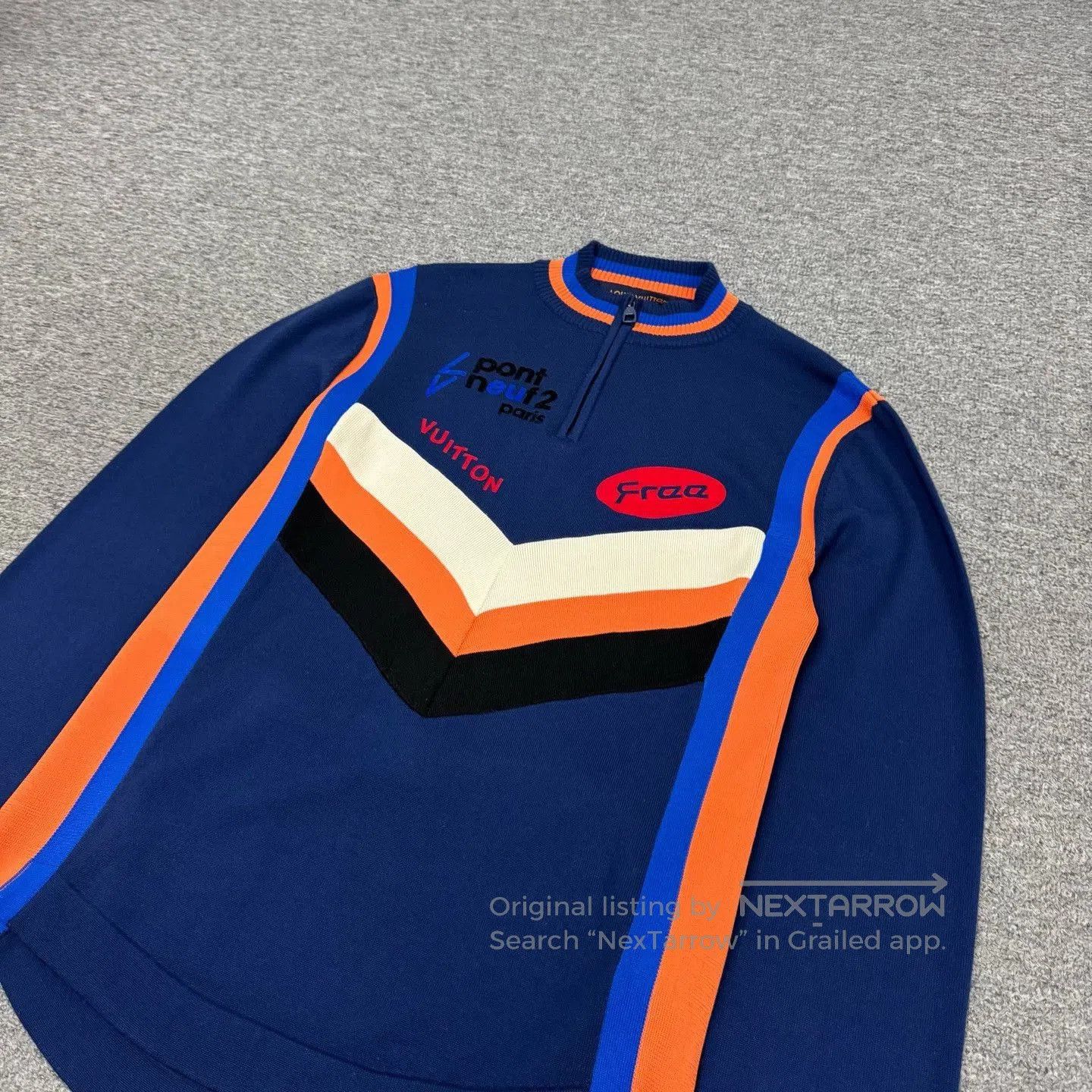 Louis Vuitton Louis Vuitton Blue Logo Wool Knit Half. Size US M / EU 48-50 / 2 - 3 Thumbnail