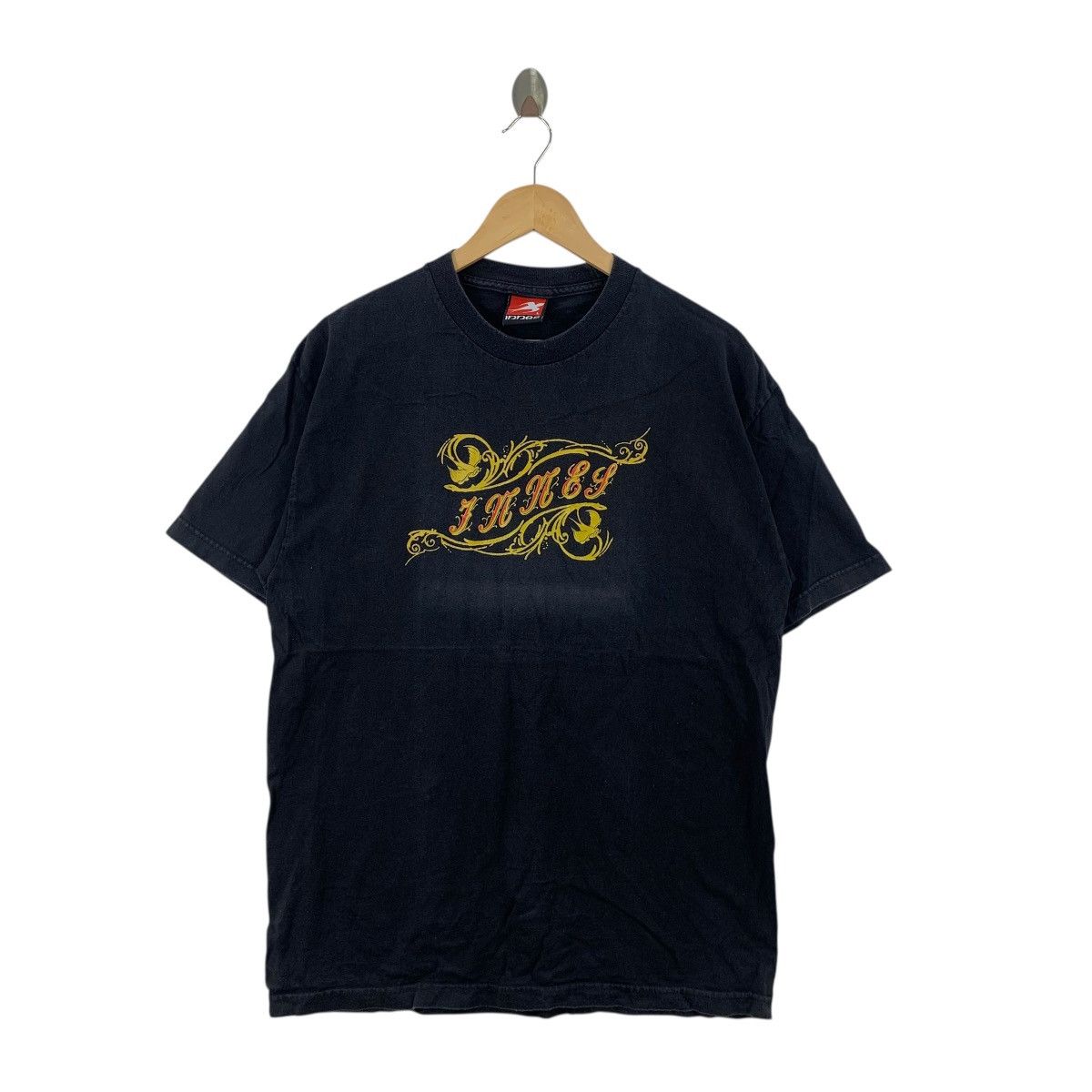 Vintage Vintage 90s INNES SKATEBOARD Sun Faded Box Logo Tee Shirt Size US L / EU 52-54 / 3 - 3 Thumbnail