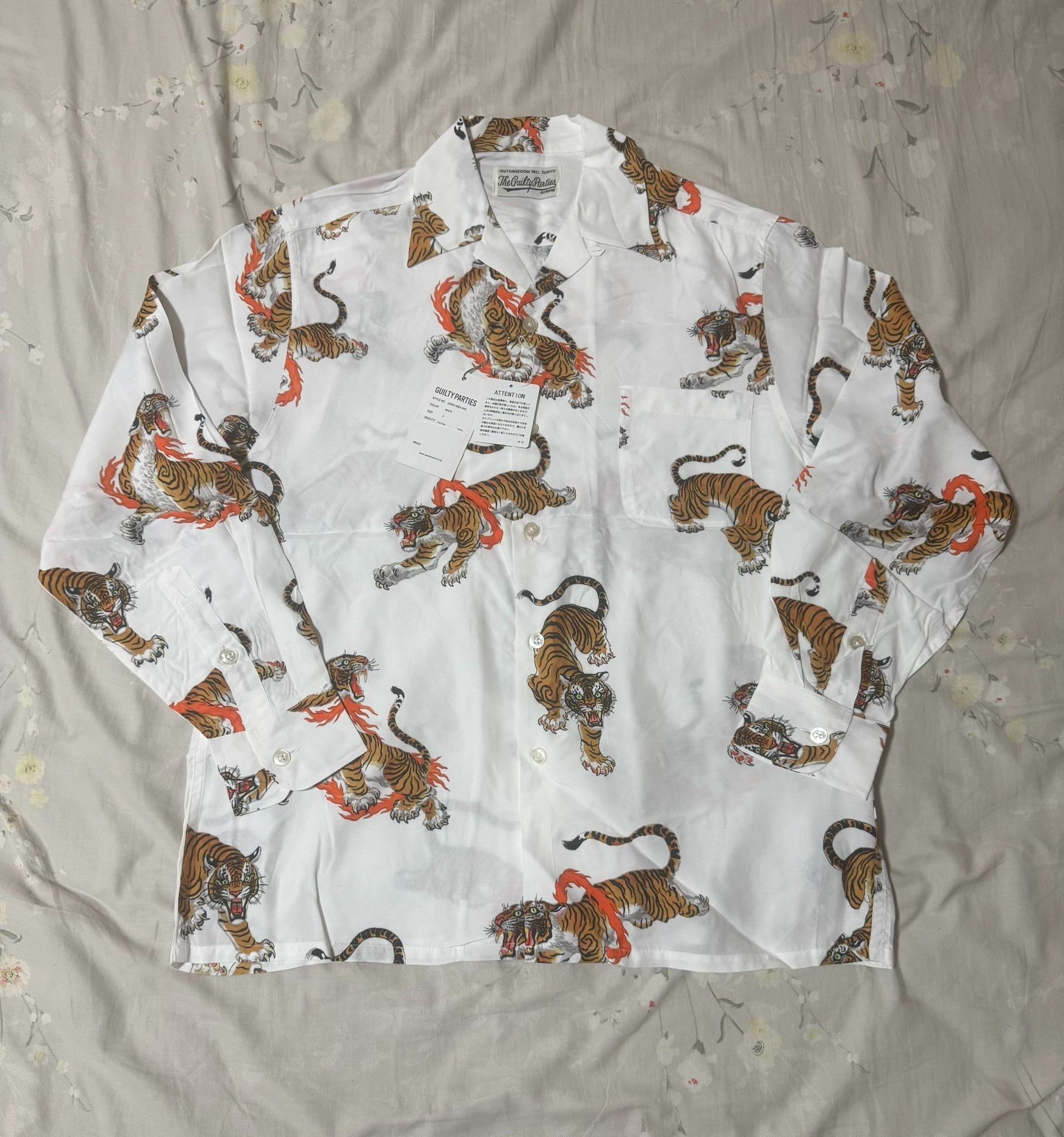 Wacko Maria Wacko Maria x Tim Lehi Flame Tiger Shirt Size US S / EU 44-46 / 1 - 1 Thumbnail