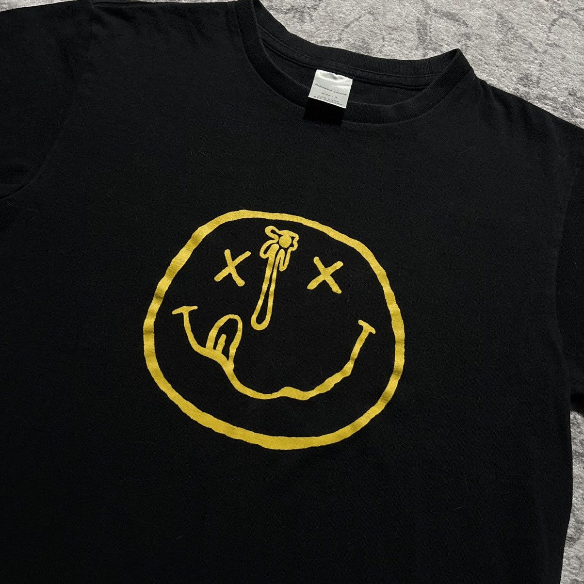 Number (N)ine Number (N)ine SS02 Modern Age Nirvana Smiley Face T-Shirt Size US M / EU 48-50 / 2 - 2 Thumbnail