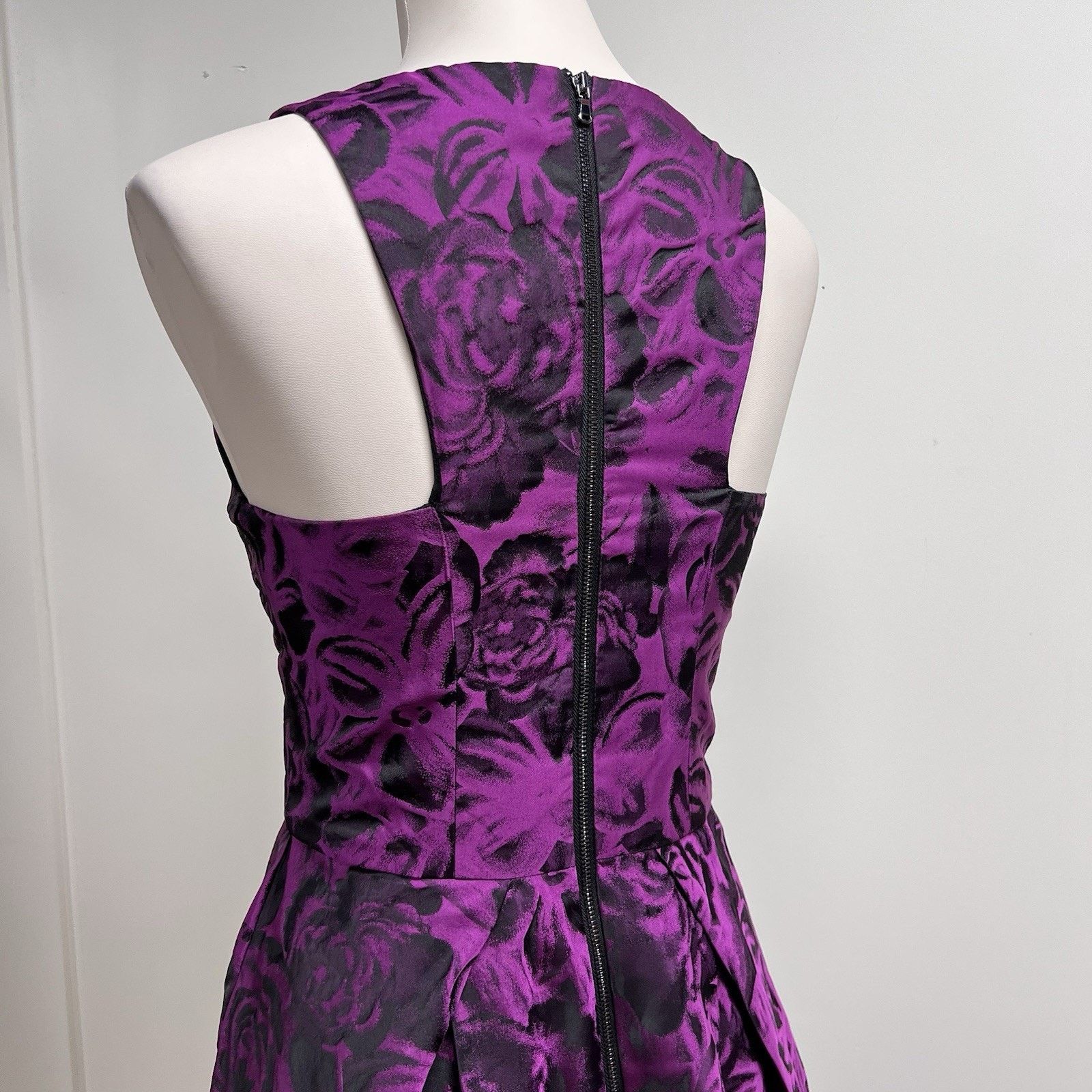 Betsey Johnson Y2K Betsey Johnson Sz 4 Dress Purple Black Floral Size S / US 4 / IT 40 - 2 Thumbnail
